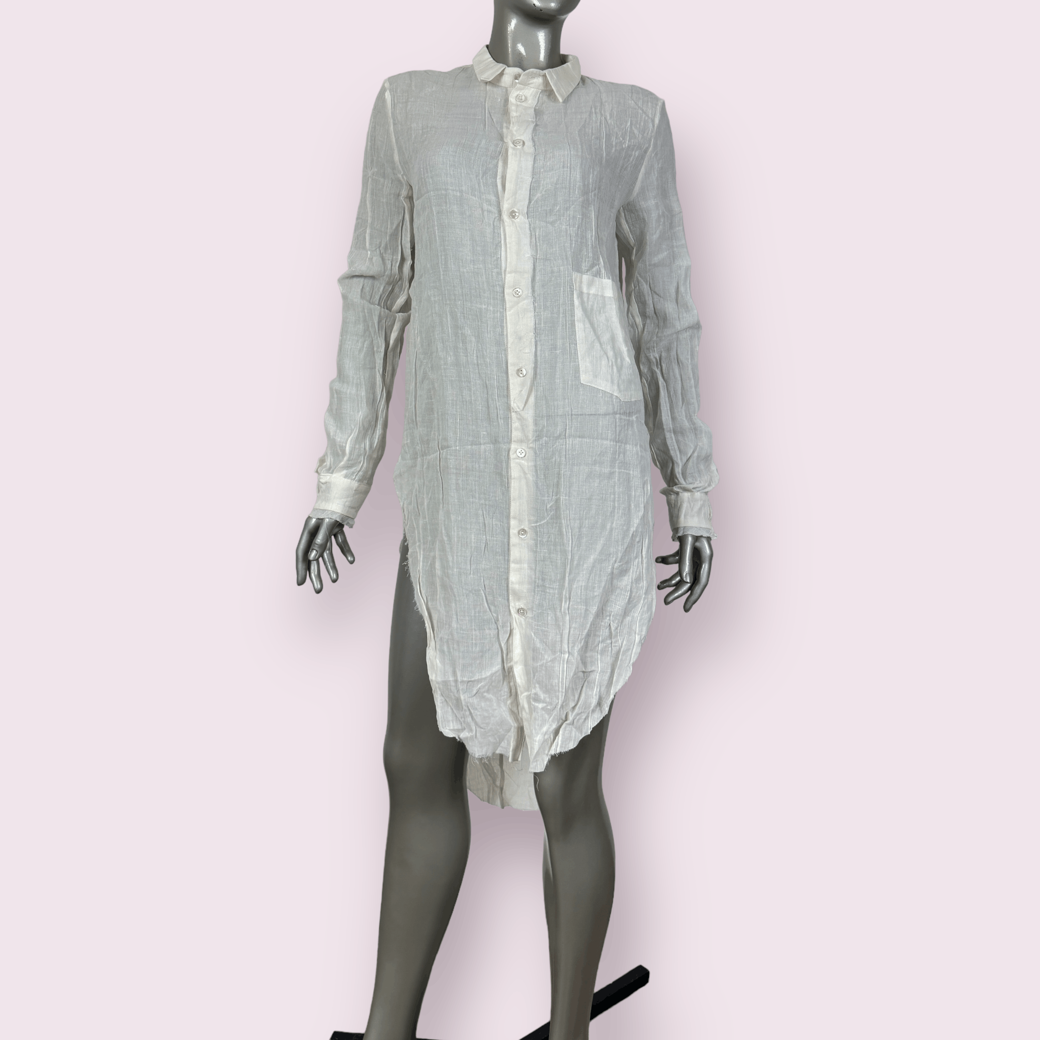 Aleksandr Manamis Asymmetric Cotton Shirt Size M / US 6-8 / IT 42-44 - 3 Thumbnail