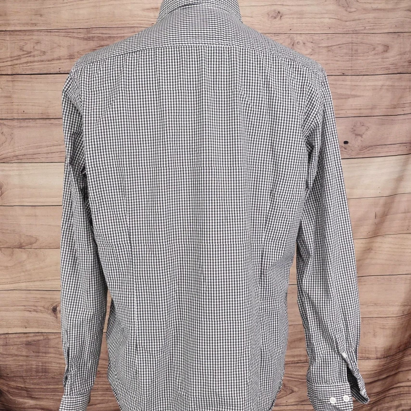Kenneth Cole Kenneth Cole Reaction Shirt Mens L Black Check Long Sleeve Button-Up Regular Fit Size US L / EU 52-54 / 3 - 4 Thumbnail