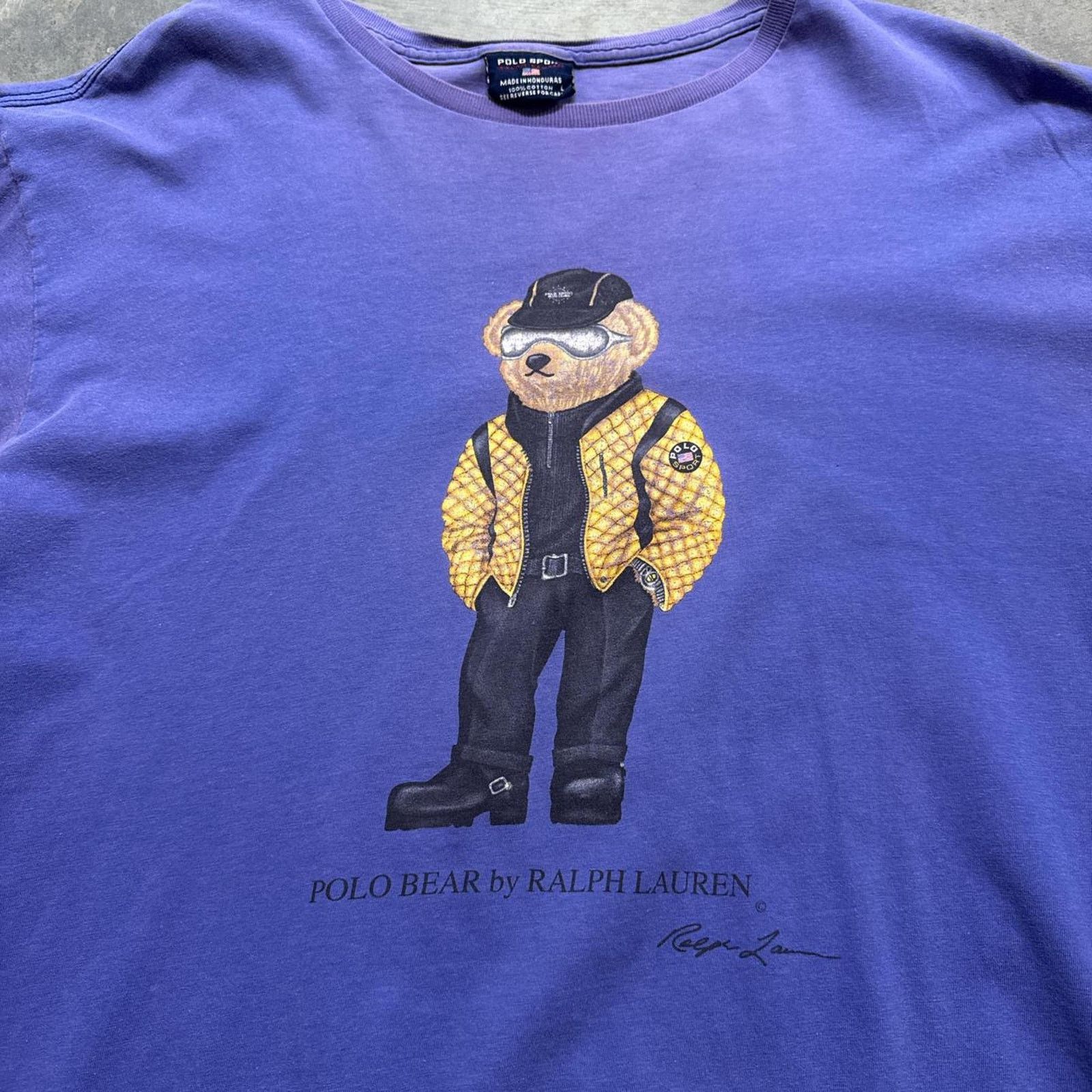 Polo Ralph Lauren × Vintage Polo Sport Ralph Lauren Polo Bear Vintage Graphic T-Shirt Size US L / EU 52-54 / 3 - 2 Thumbnail