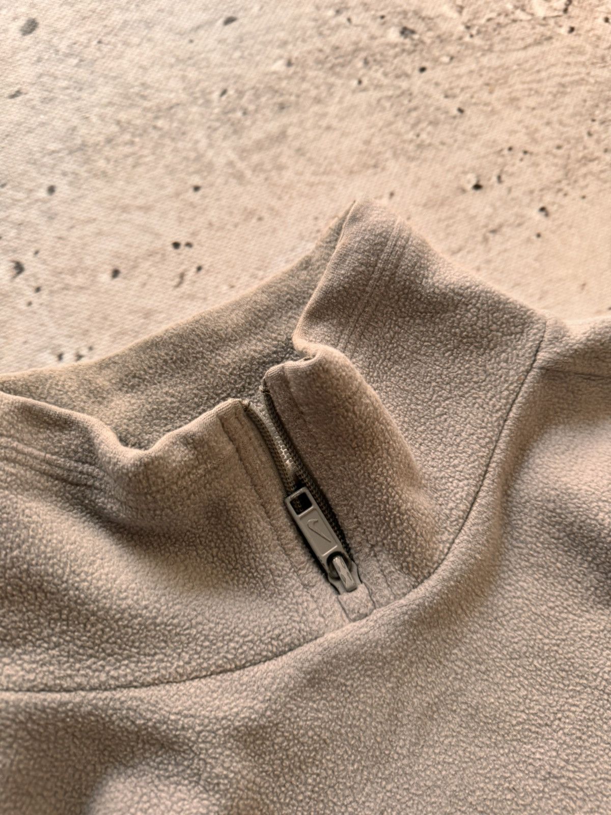 Nike × Vintage NIKE TEDDY 1/3 ZIP VINTAGE CENTER LOGO OVERSIZE SWEATSHIRT Size US S / EU 44-46 / 1 - 6 Thumbnail