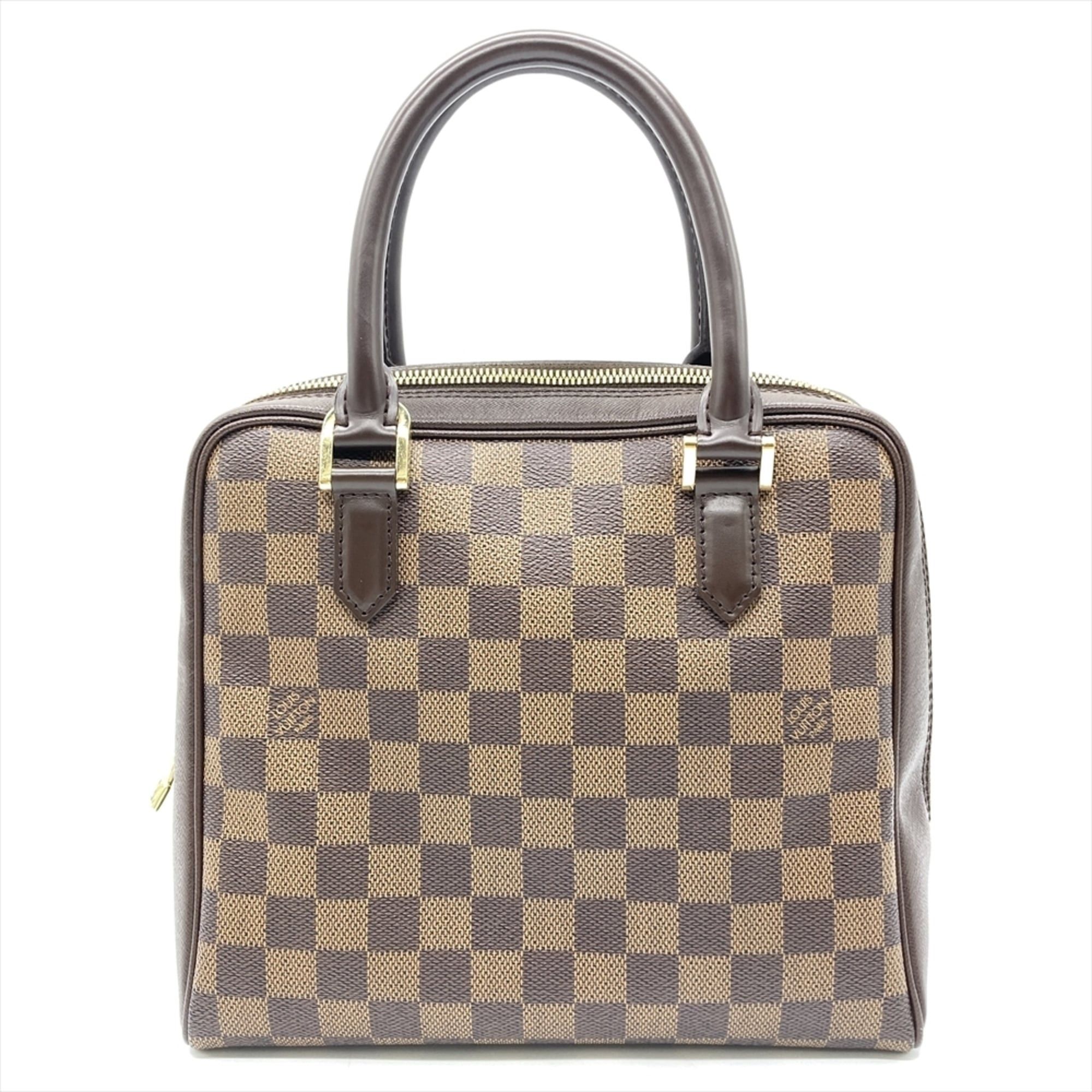 Louis Vuitton Louis Vuitton Brera Handbag Damier Ebene N51150 Brown with Gold Hardware VI0015 Women's Size ONE SIZE - 1 Thumbnail