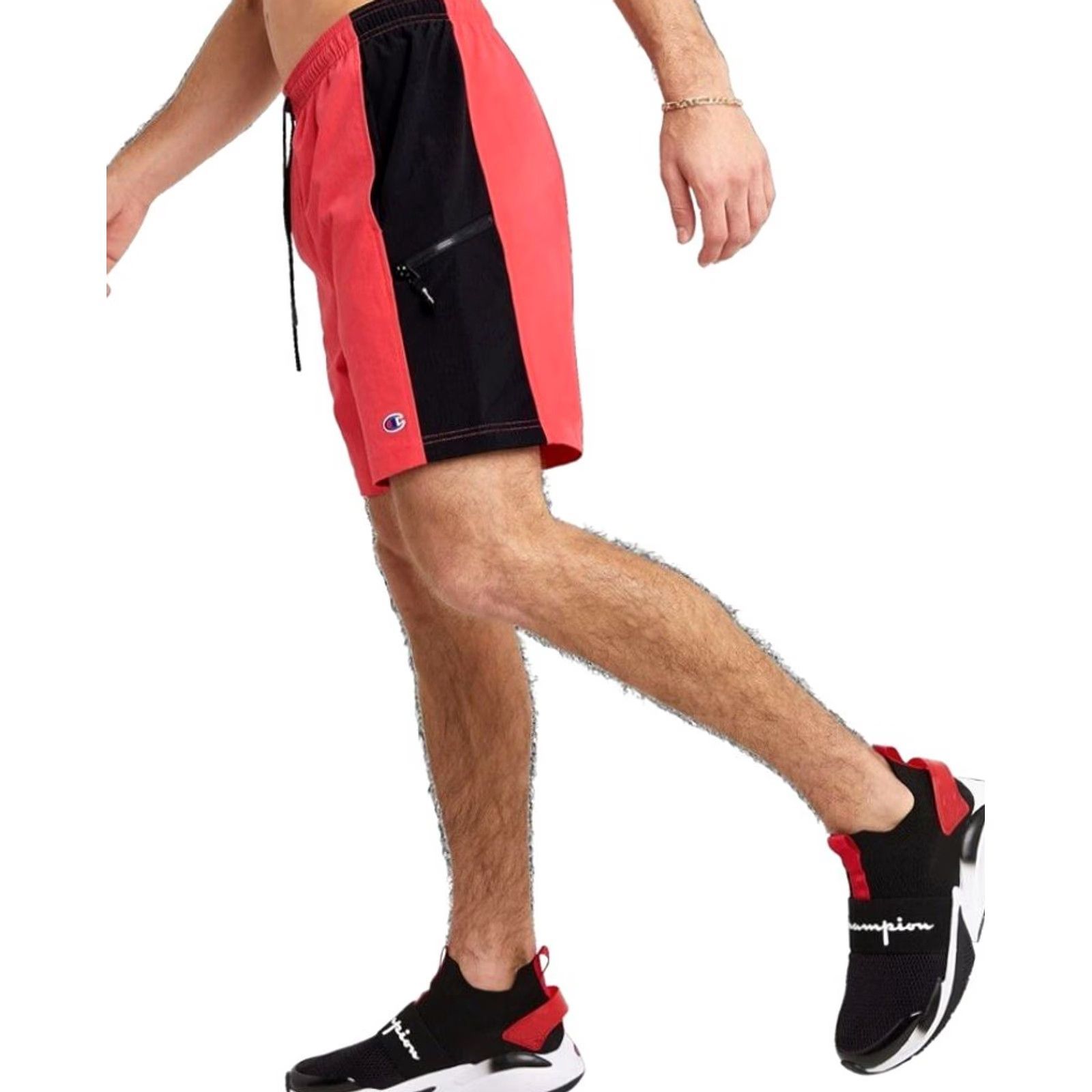 Champion Champion Men’s Lightweight Shorts - Red/Black - 2XL - Activewear Nike? Size US 39 - 4 Thumbnail