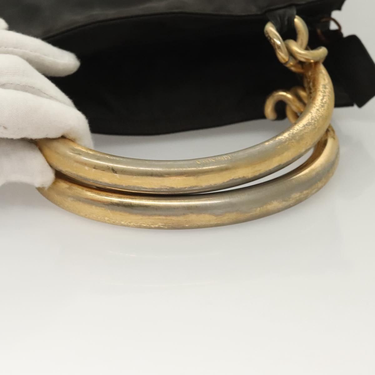 Prada PRADA Hand Bag Nylon Black Gold Size ONE SIZE - 7 Thumbnail