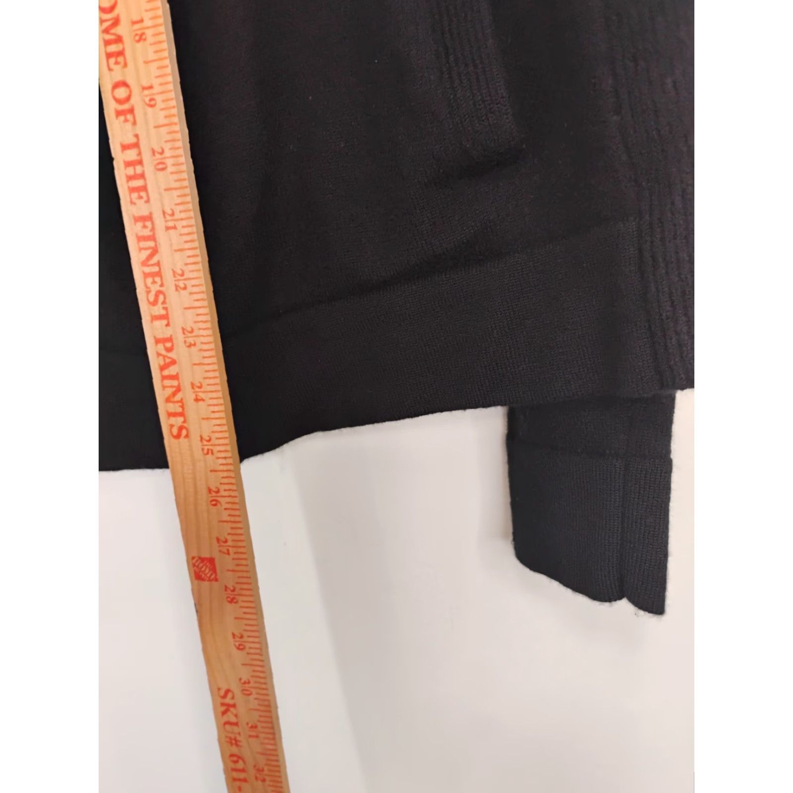 Banana Republic VINTAGE Banana Republic 100% Wool Full Zip Sweater Womens XS Black Mock Neck Long Sleeve Size XS / US 0-2 / IT 36-38 - 4 Thumbnail