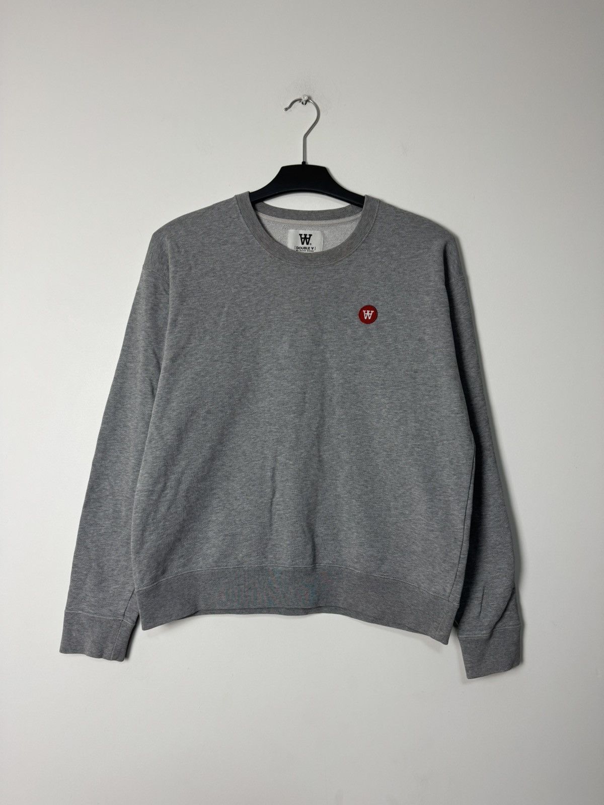 Wood Wood Double A by Wood Wood Gray Logo Sweatshirt Size US M / EU 48-50 / 2 - 1 Thumbnail