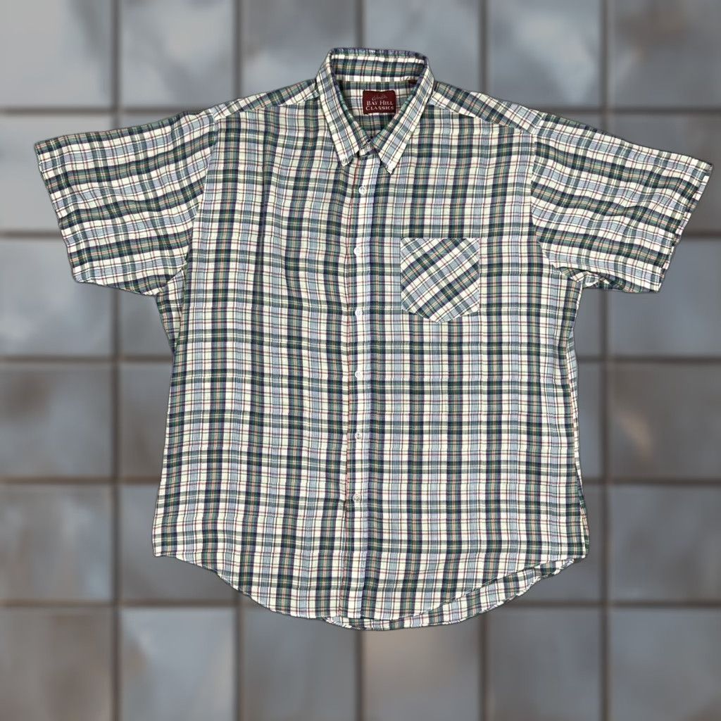 Vintage Bay Hill Classics Mens Plaid Button Up Shirt Size XL Arnie's Arnold Palmer Golf Size US XL / EU 56 / 4 - 1 Thumbnail