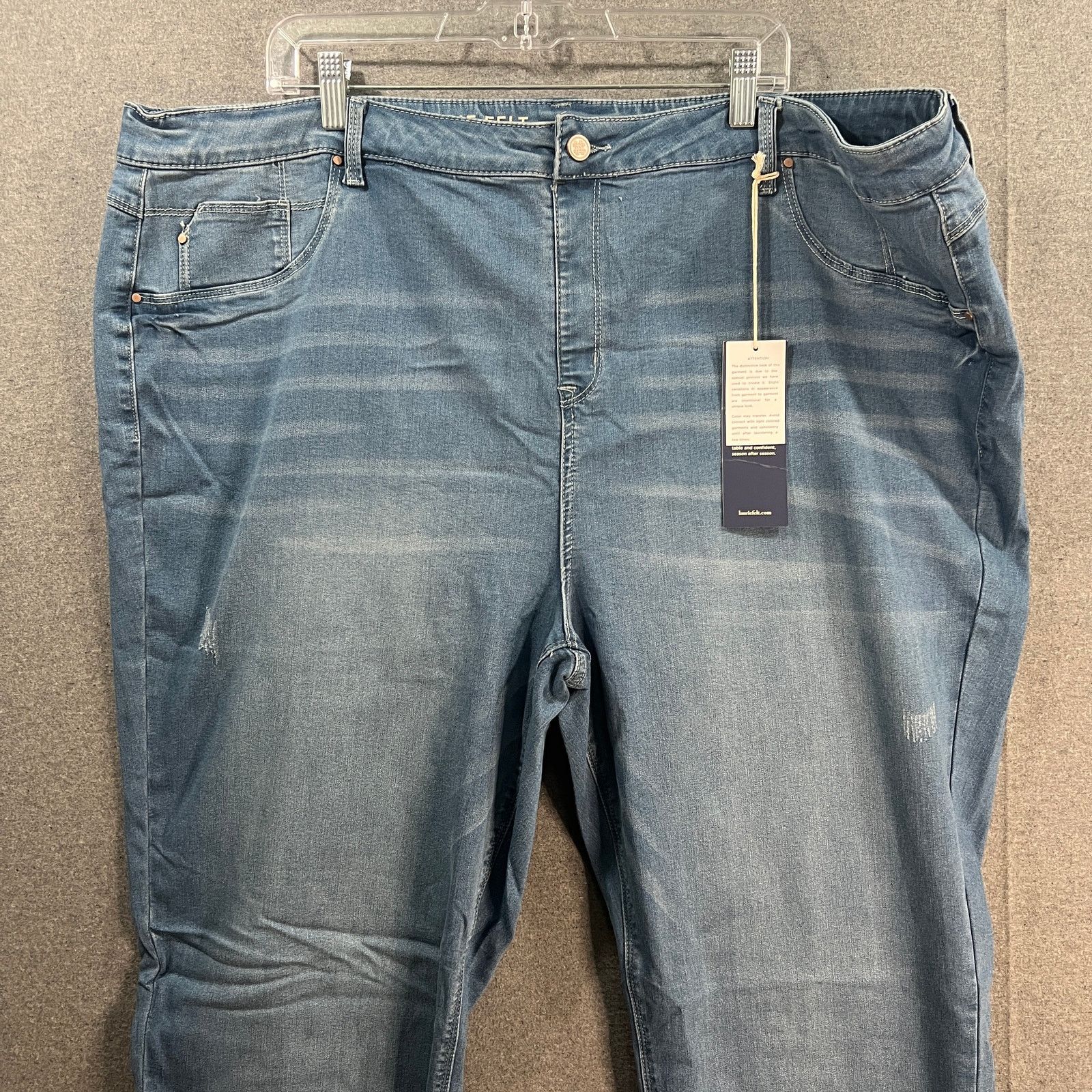 Other Laurie Felt Silky Denim The Easy Skinny Jeans - Indigo Light Size 42" / US 20 - 9 Thumbnail