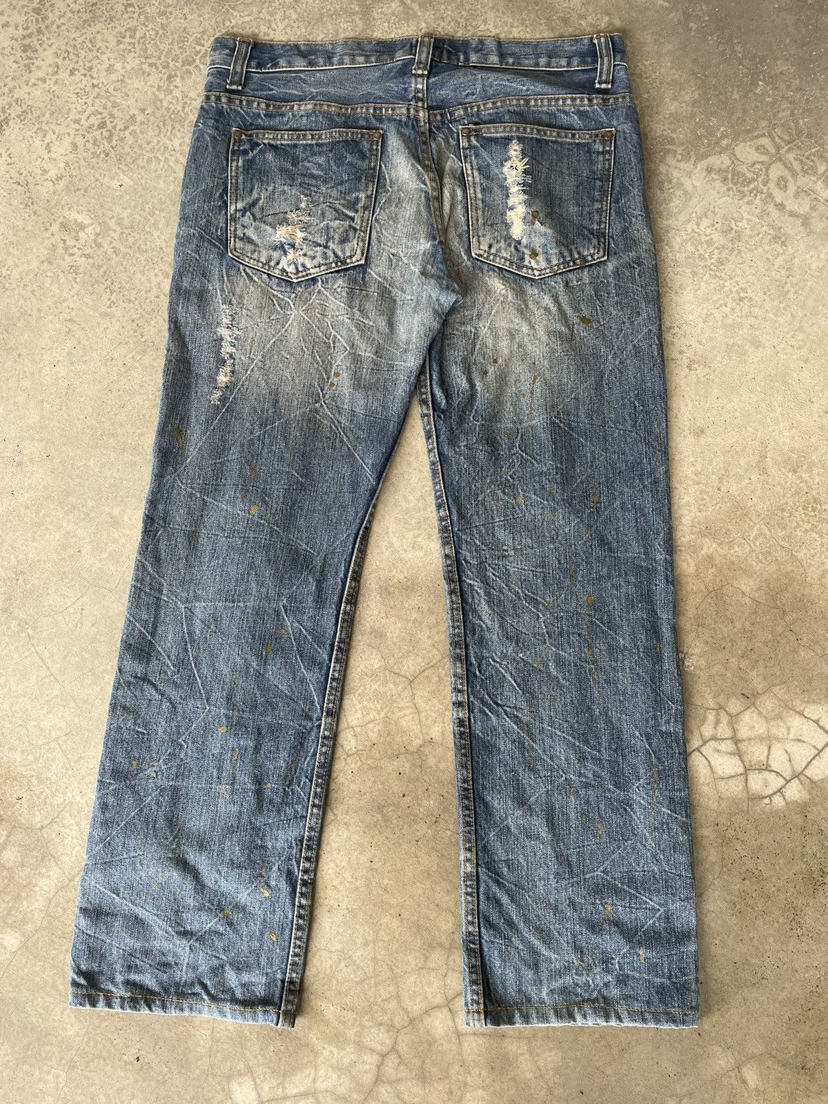 Japanese Brand Japanese Brand Splitter Distressed Pants Size US 34 / EU 50 - 2 Thumbnail