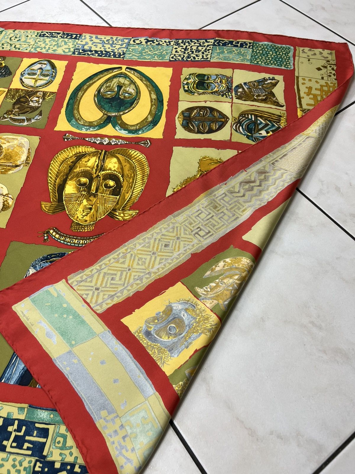 Hermes Vintage Hermes Persona loic dubigeon silk handkerchief scarf Size ONE SIZE - 18 Thumbnail