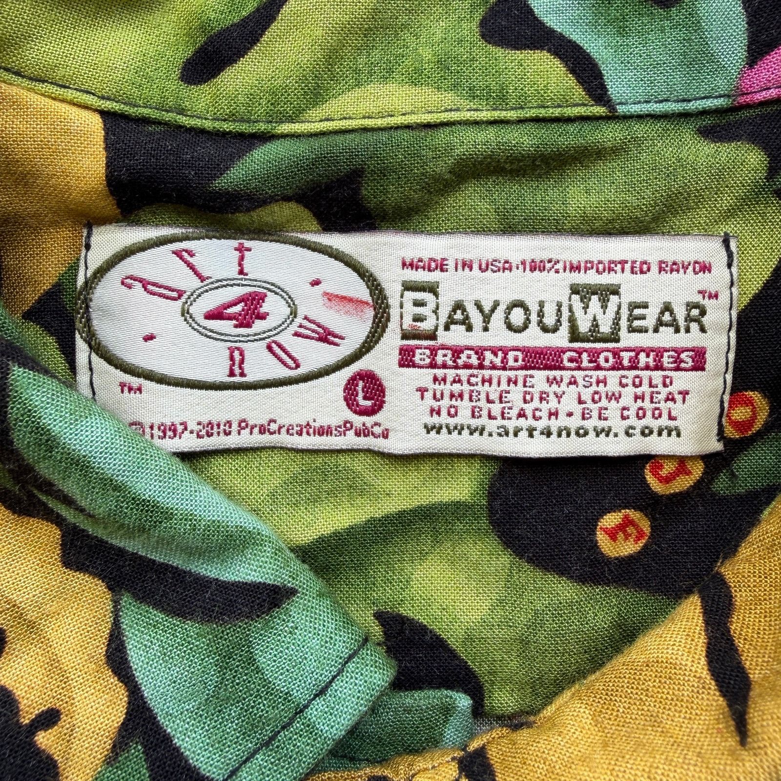 Other Vintage BayouWear Crocodile Jazz Hawaiian Rayon Shirt Size US L / EU 52-54 / 3 - 1 Thumbnail