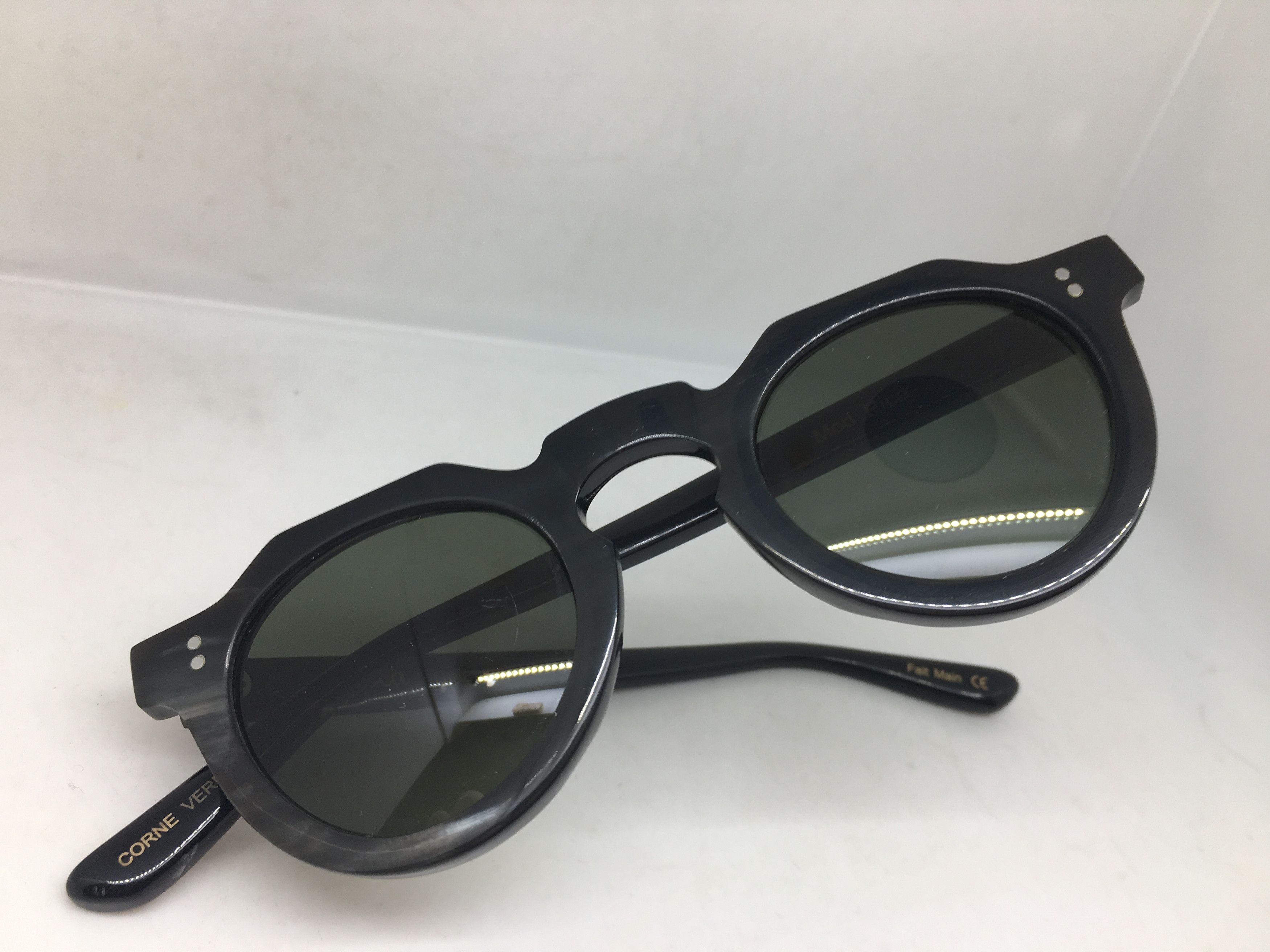 Lesca Lunetier Lesca Lunetier Genuine Horn PICA Architect Sunglasses Size ONE SIZE - 7 Thumbnail