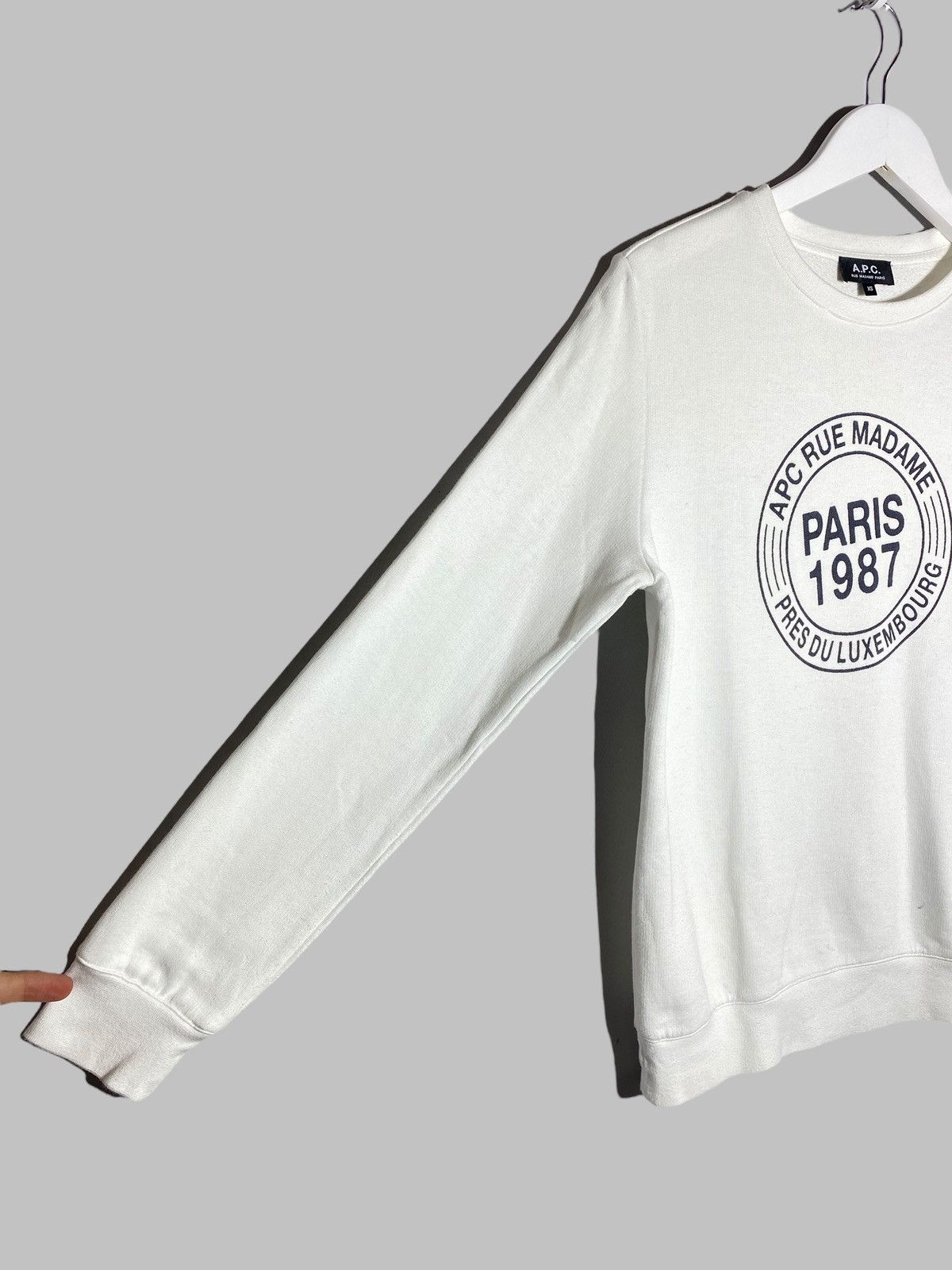 A.P.C. 🔥 A.P.C RUE MADAME COTTON CREWNECK SWEATSHIRT Size US XS / EU 42 / 0 - 5 Thumbnail
