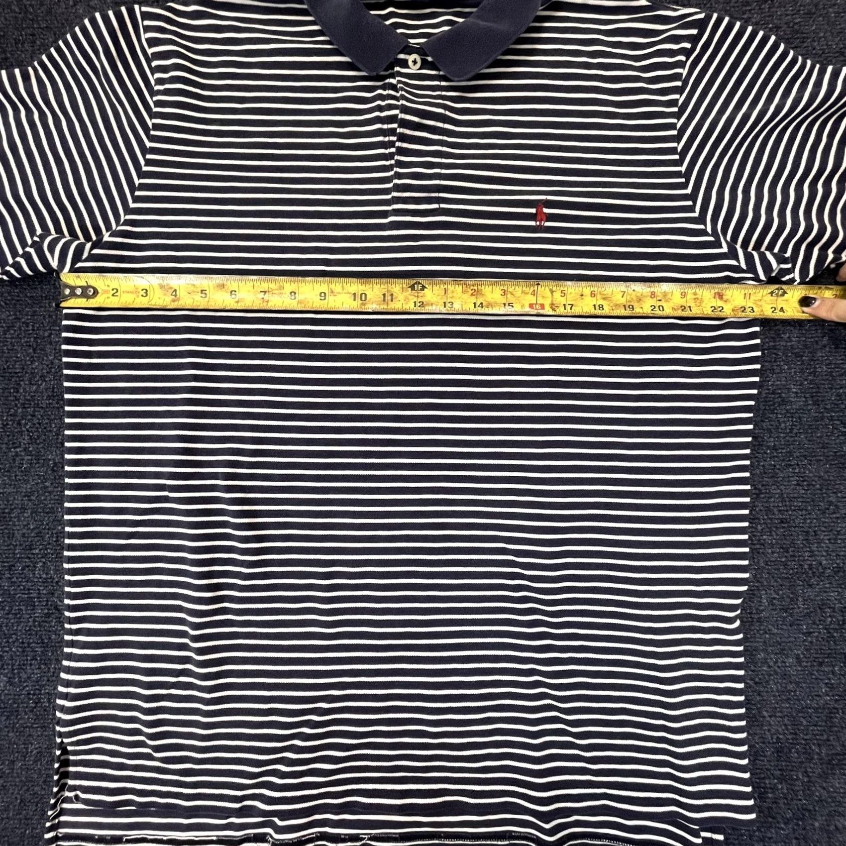 Polo Ralph Lauren Polo Ralph Lauren Polo Shirt Mens XL Striped Short Sleeve Classic Cotton Top Size US XL / EU 56 / 4 - 4 Thumbnail