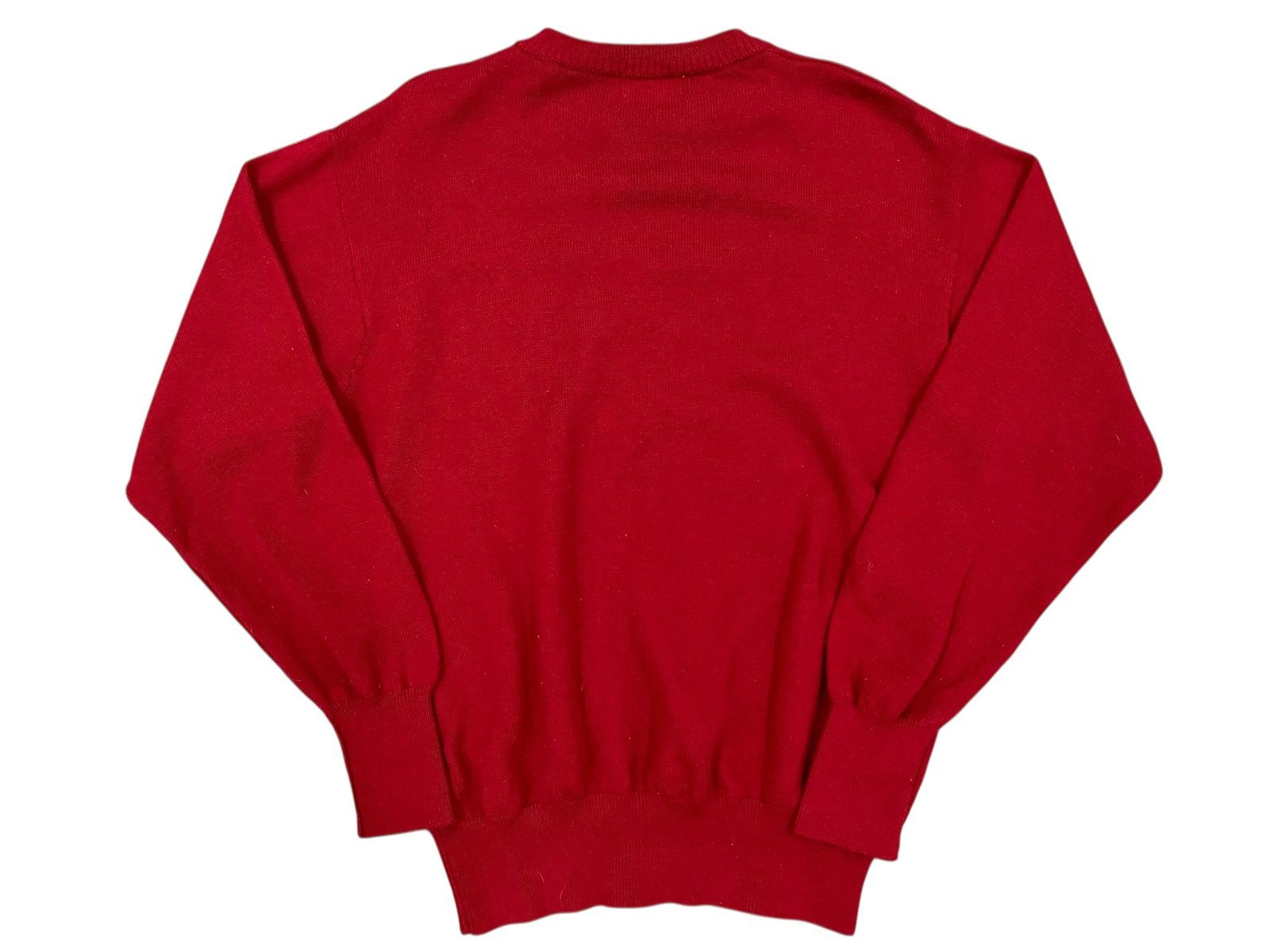 Yves Saint Laurent Vtg Yves Saint Laurent Pour Homme Knitwear Red Size US L / EU 52-54 / 3 - 2 Thumbnail