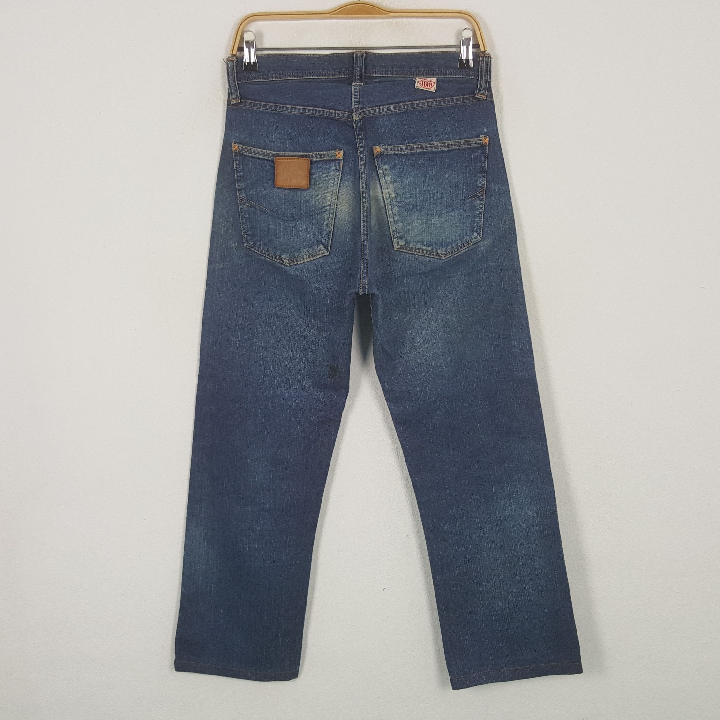Japanese Brand Vintage Head Light Selvedge Denim Jeans Size US 30 / EU 46 - 4 Thumbnail