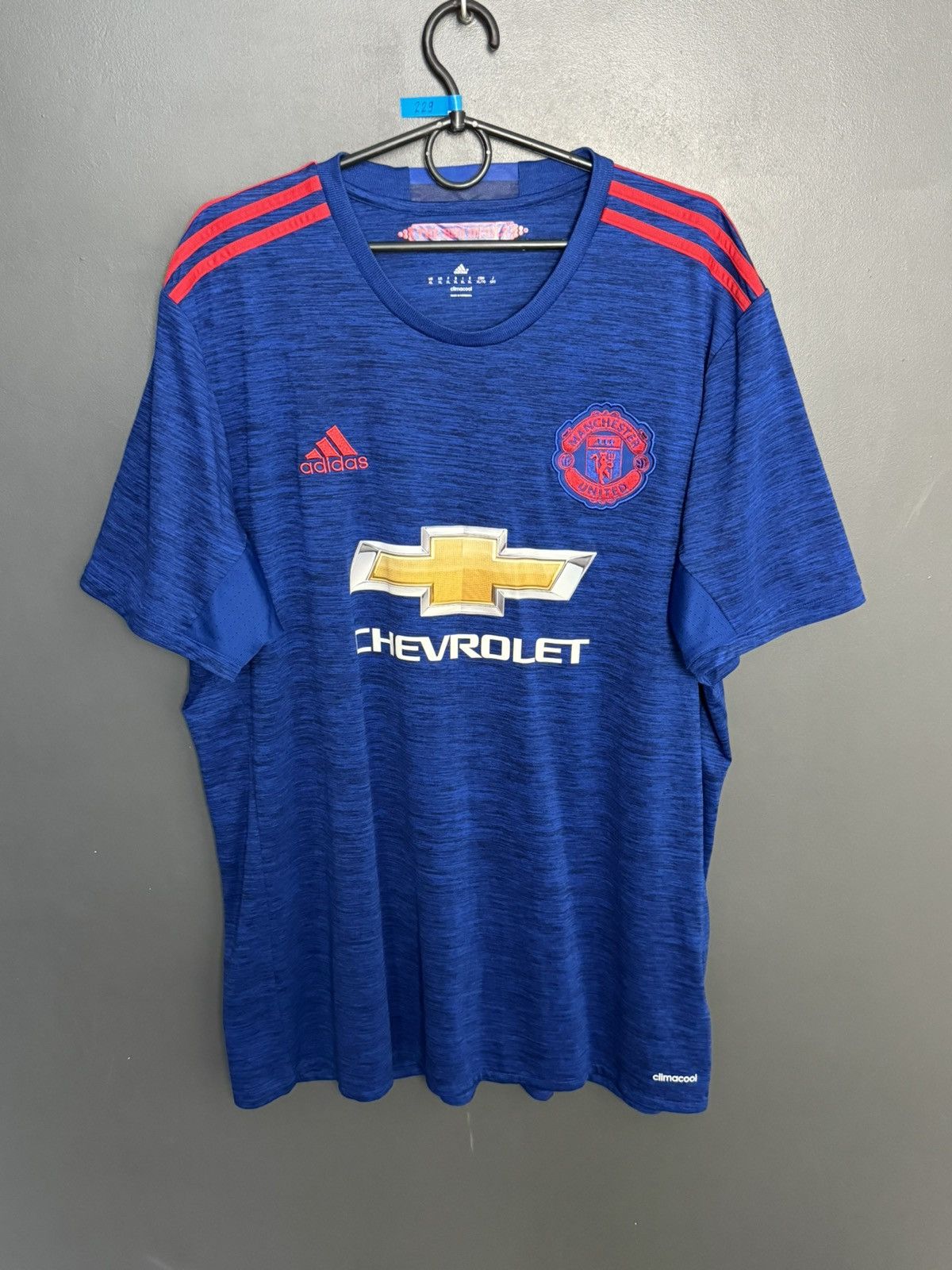 Adidas Manchester United 16/17 Away Football Jersey T-Shirt Size US XL / EU 56 / 4 - 1 Thumbnail