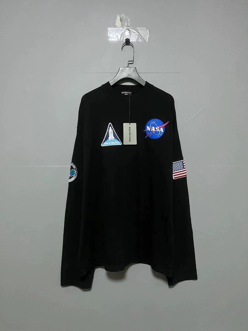 Balenciaga Balenciaga x Nasa Embroidery long sleeve-zp | Grailed
