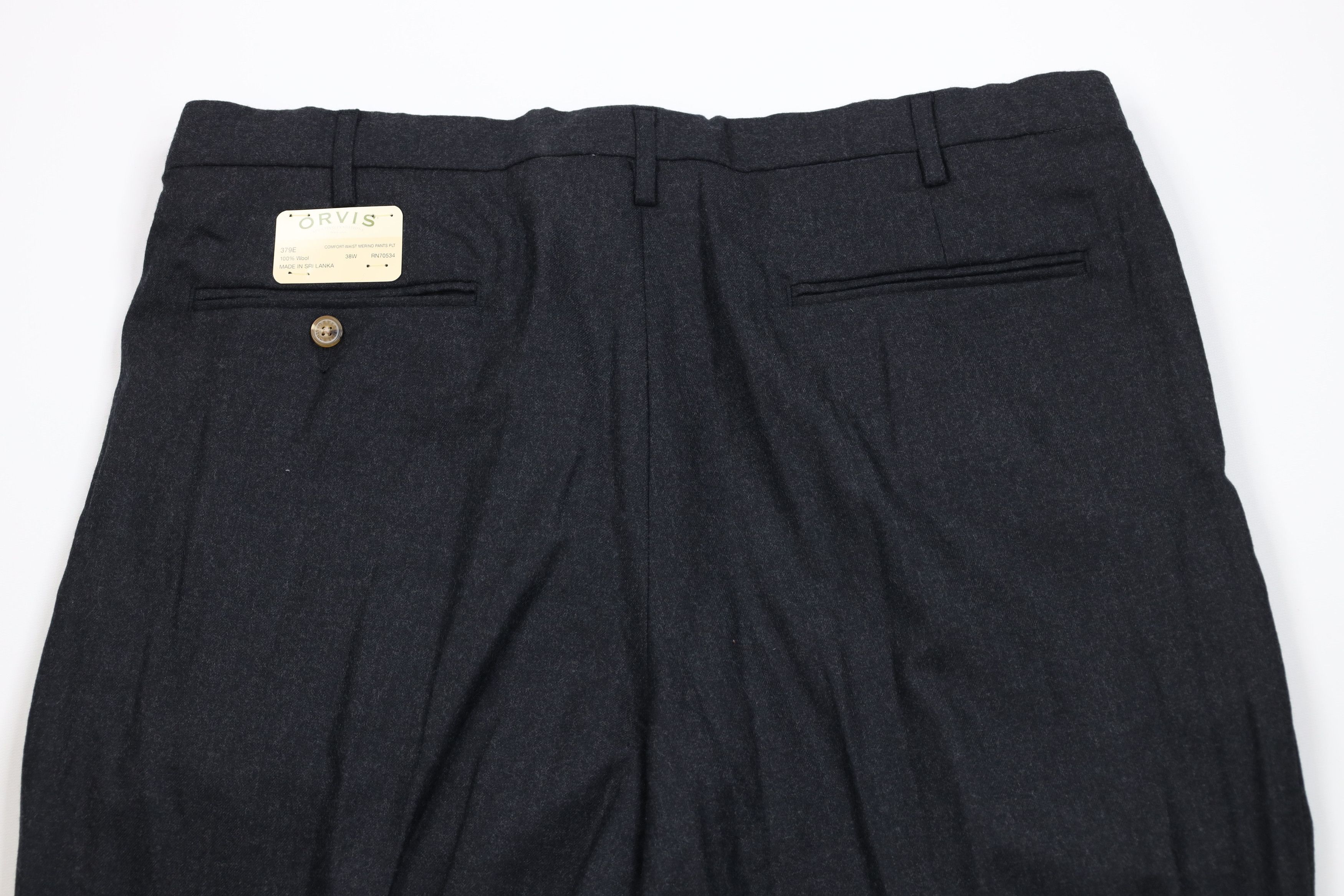 Orvis Deadstock Vintage 90s Y2K Orvis Wide Leg Chino Pants Gray Size US 38 / EU 54 - 10 Thumbnail