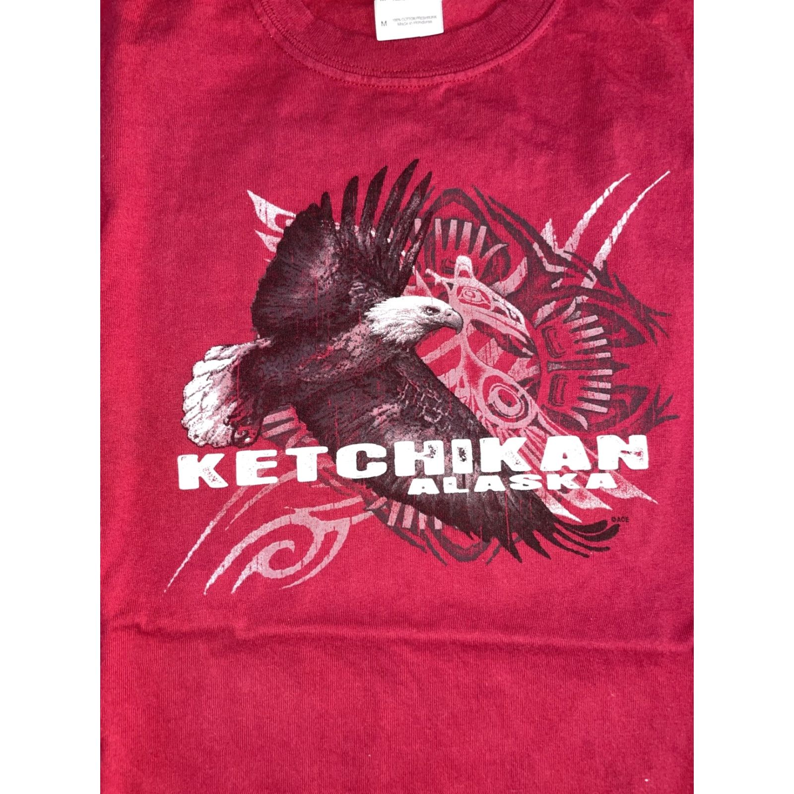 Vintage Alaska Bald Eagle Shirt Red Mens Medium 18x25 Size US M / EU 48-50 / 2 - 2 Thumbnail