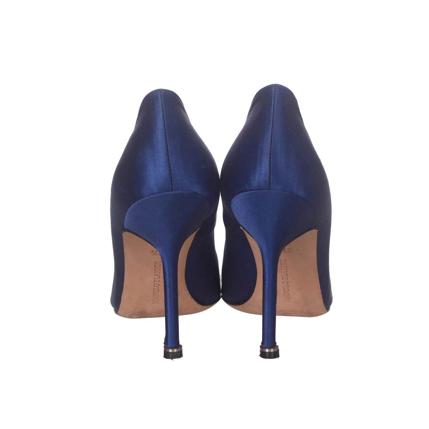 Manolo Blahnik Manolo Blahnik Satin Crystal Buckle Heels 37.5 Size US 6.5 / IT 36.5 - 4 Thumbnail
