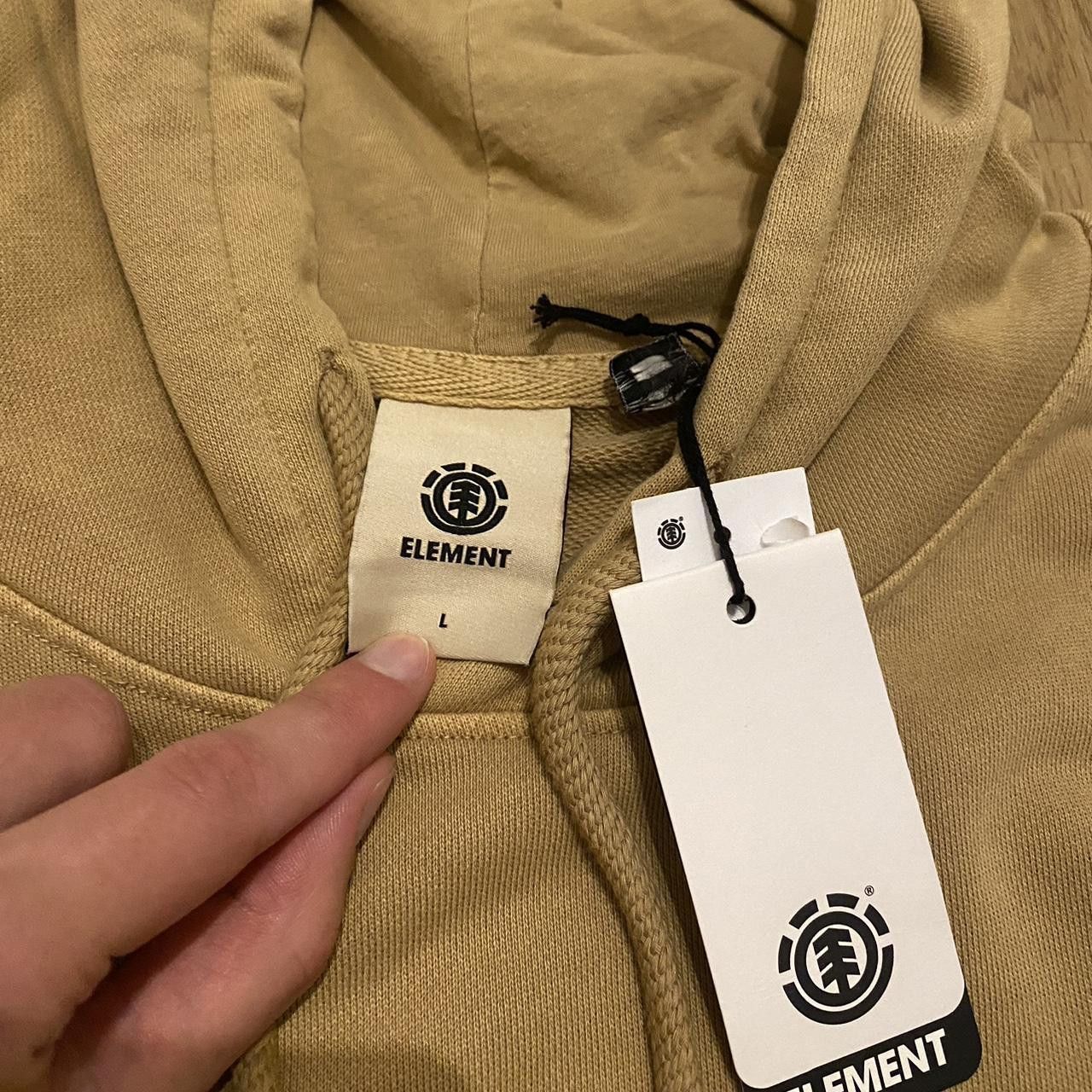 Element Tan Element hoodie for men Oversized Boxy Skate Size ONE SIZE - 4 Thumbnail
