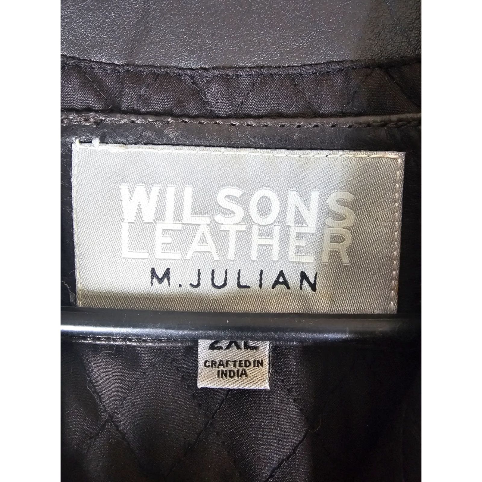 Vintage VINTAGE Wilsons Leather M. Julian Brown Leather Jacket Button-Up Mens 2XL Jacket Brown 90s Winters Vintage Mens Wrangler? Size US XXL / EU 58 / 5 - 3 Thumbnail