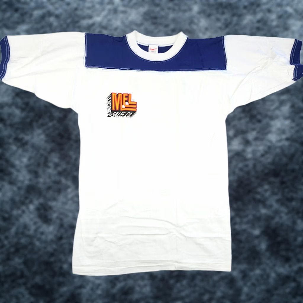 Vintage VINTAGE MEL Long Beach T Shirt Mens Size S Blue 80s Ringer Tee Made In USA NEW Size US S / EU 44-46 / 1 - 1 Thumbnail