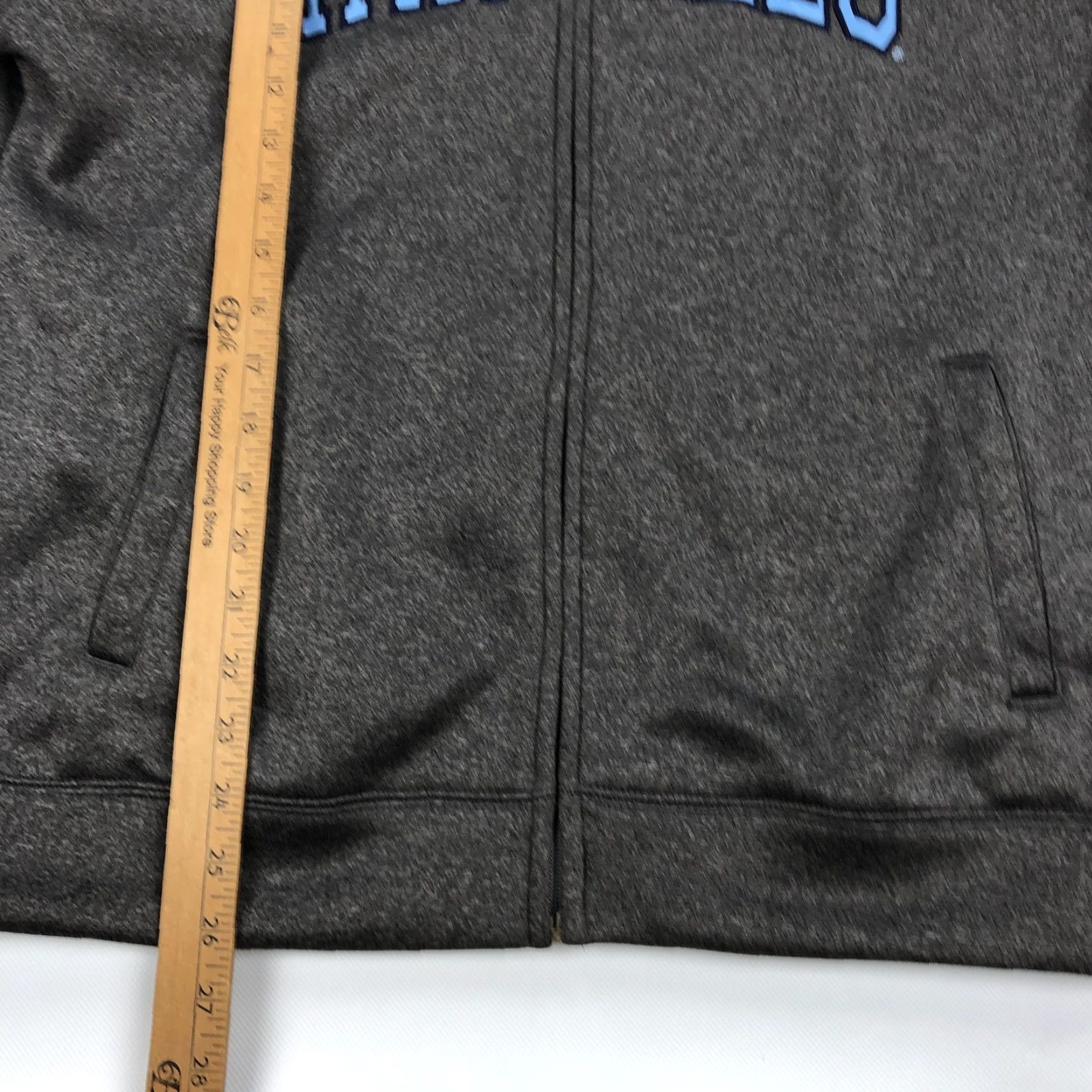 Vintage Campus Drive UNC Tar Heels Men Gray Full Zip Activewear Jacket S Size Regular Size US S / EU 44-46 / 1 - 4 Thumbnail