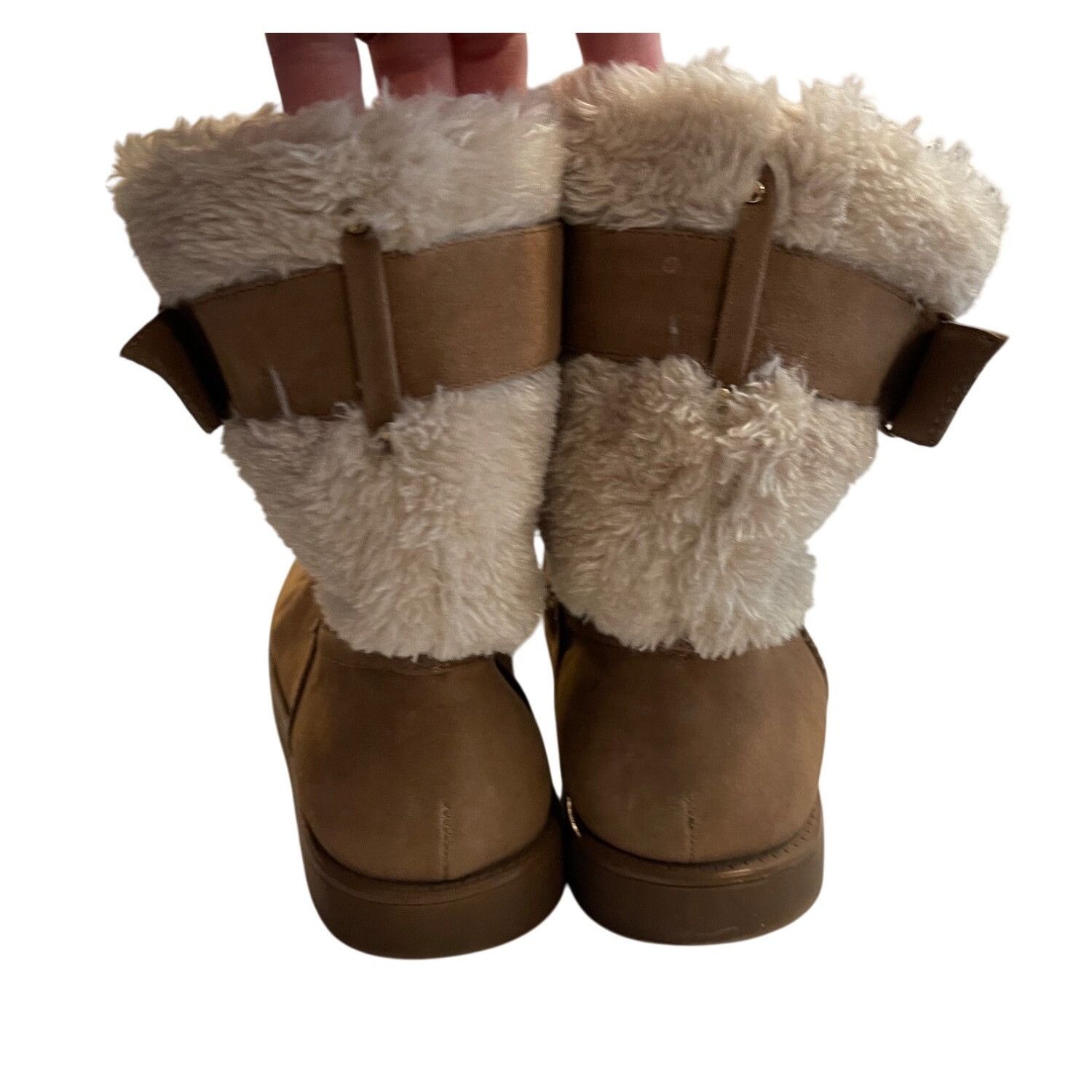 Guess GUESS Size 8 Mid-CALF Sherpa Lined Camel Winter Boot Size US 8 / IT 38 - 4 Thumbnail