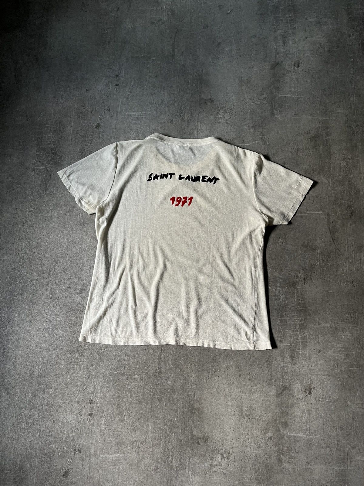 Designer × Luxury × Saint Laurent Paris Saint Laurent 1971 T-shirt