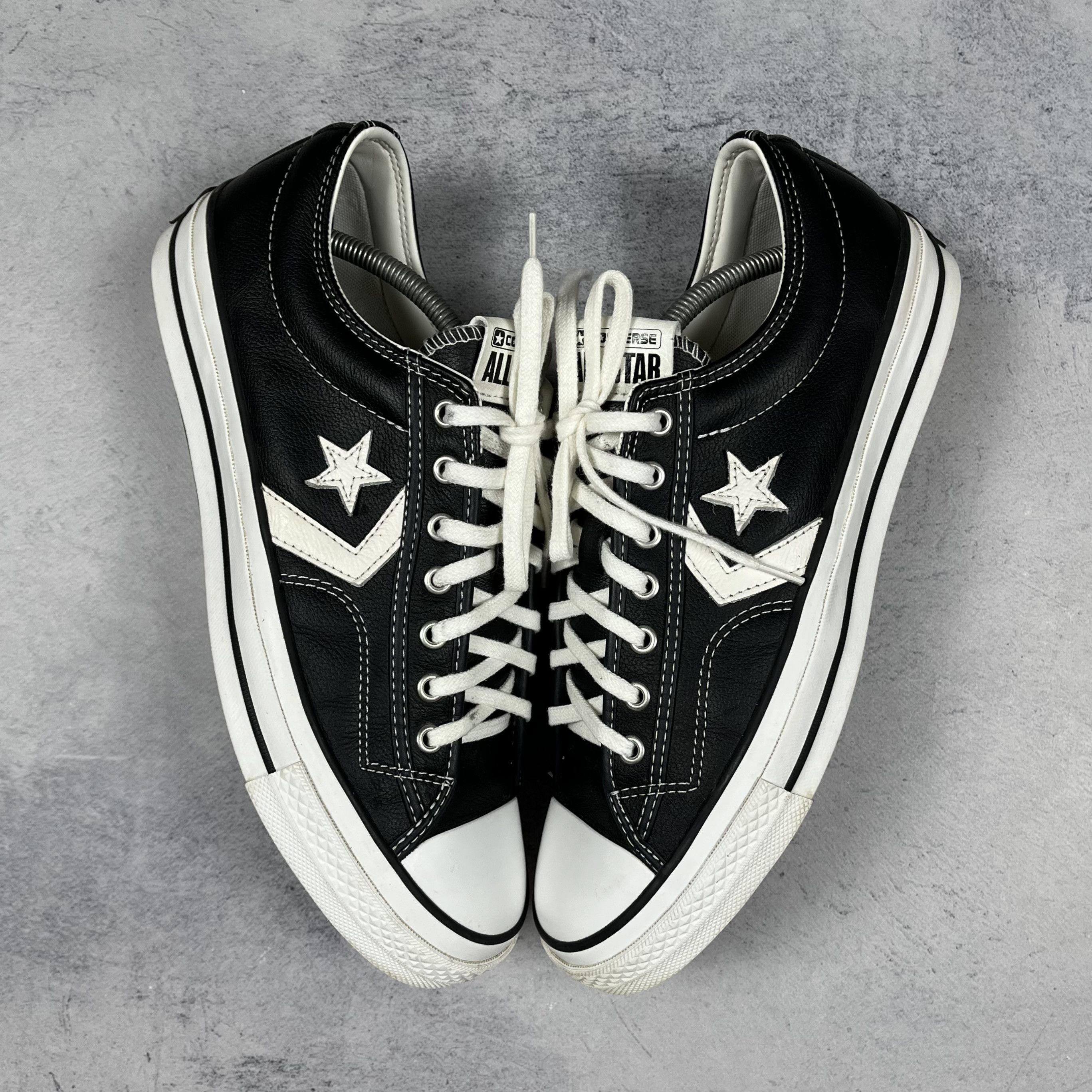 Converse Converse Star Player 76 Black Leather Low Top Sneakers Size US 11 / EU 44 - 3 Thumbnail