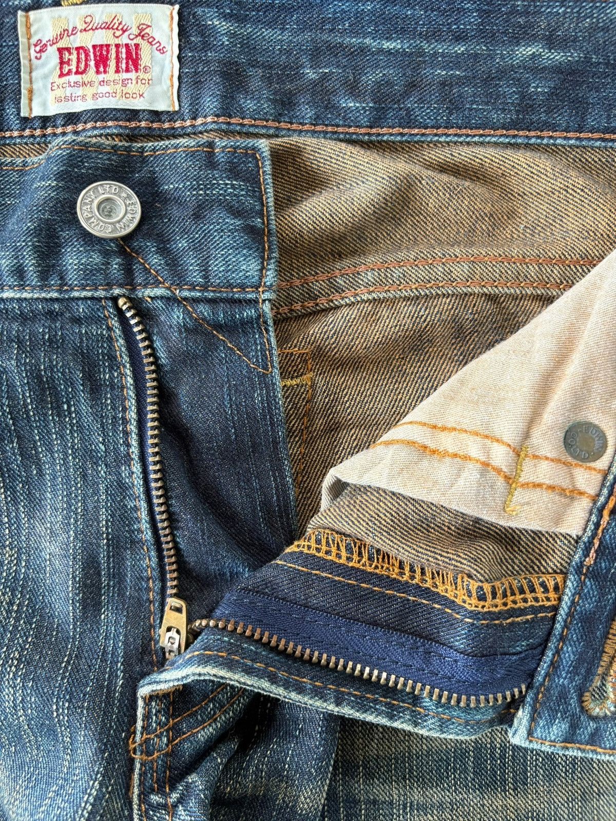 Edwin Exclusive Vintage Edwin XV Mud Wash Loose Jeans Size US 32 / EU 48 - 9 Thumbnail