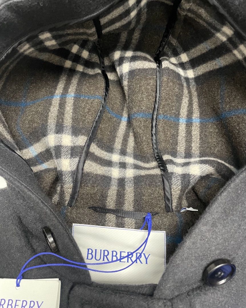 Burberry BURBERRY Mens Hooded Wool Duffle Coat Size US L / EU 52-54 / 3 - 7 Thumbnail