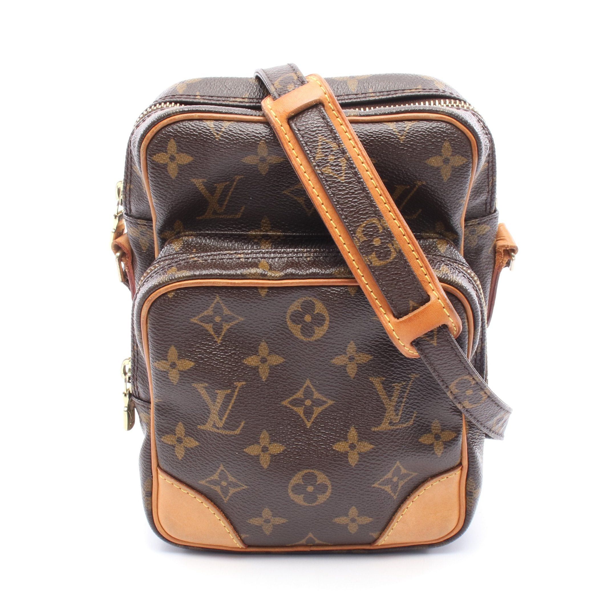 Louis Vuitton Louis Vuitton Amazon Monogram Shoulder Bag Leather Brown Size ONE SIZE - 1 Thumbnail
