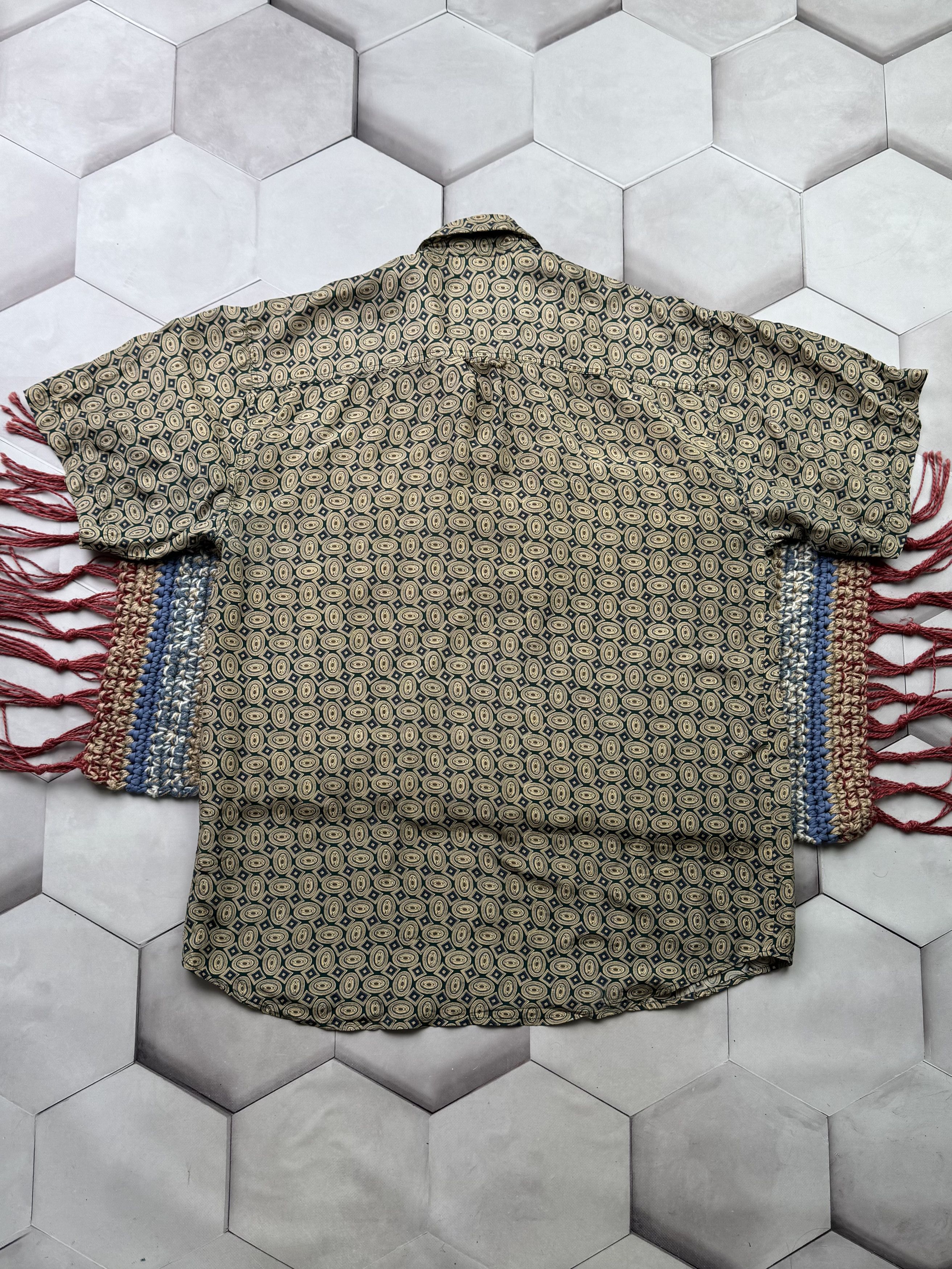 Japanese Brand Vintage Silk Shirt (E4) Size US XXL / EU 58 / 5 - 7 Thumbnail