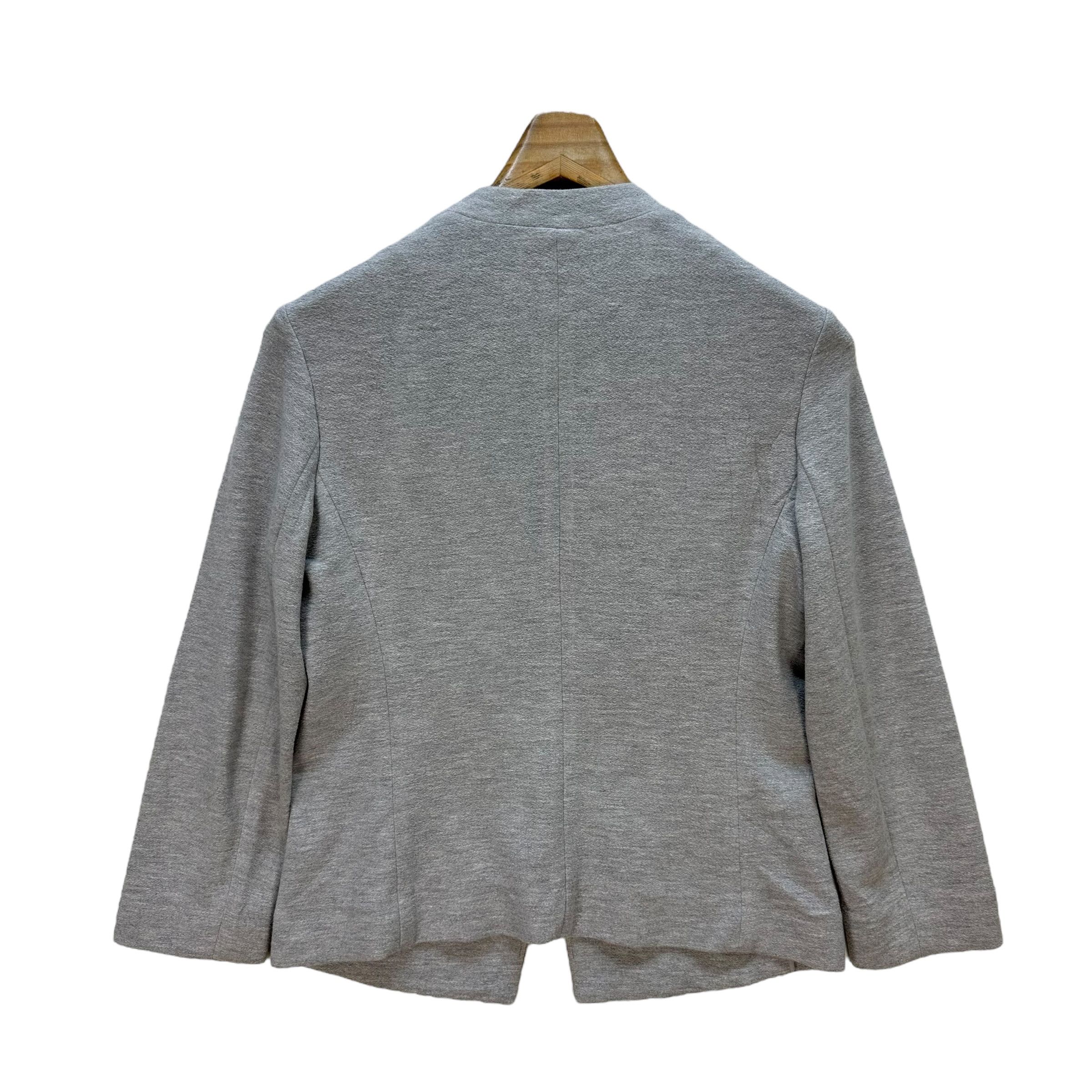 Theory THEORY LUXE Buttonless Gray Suit Jacket Blazer #A68-1628 Size S / US 4 / IT 40 - 11 Thumbnail