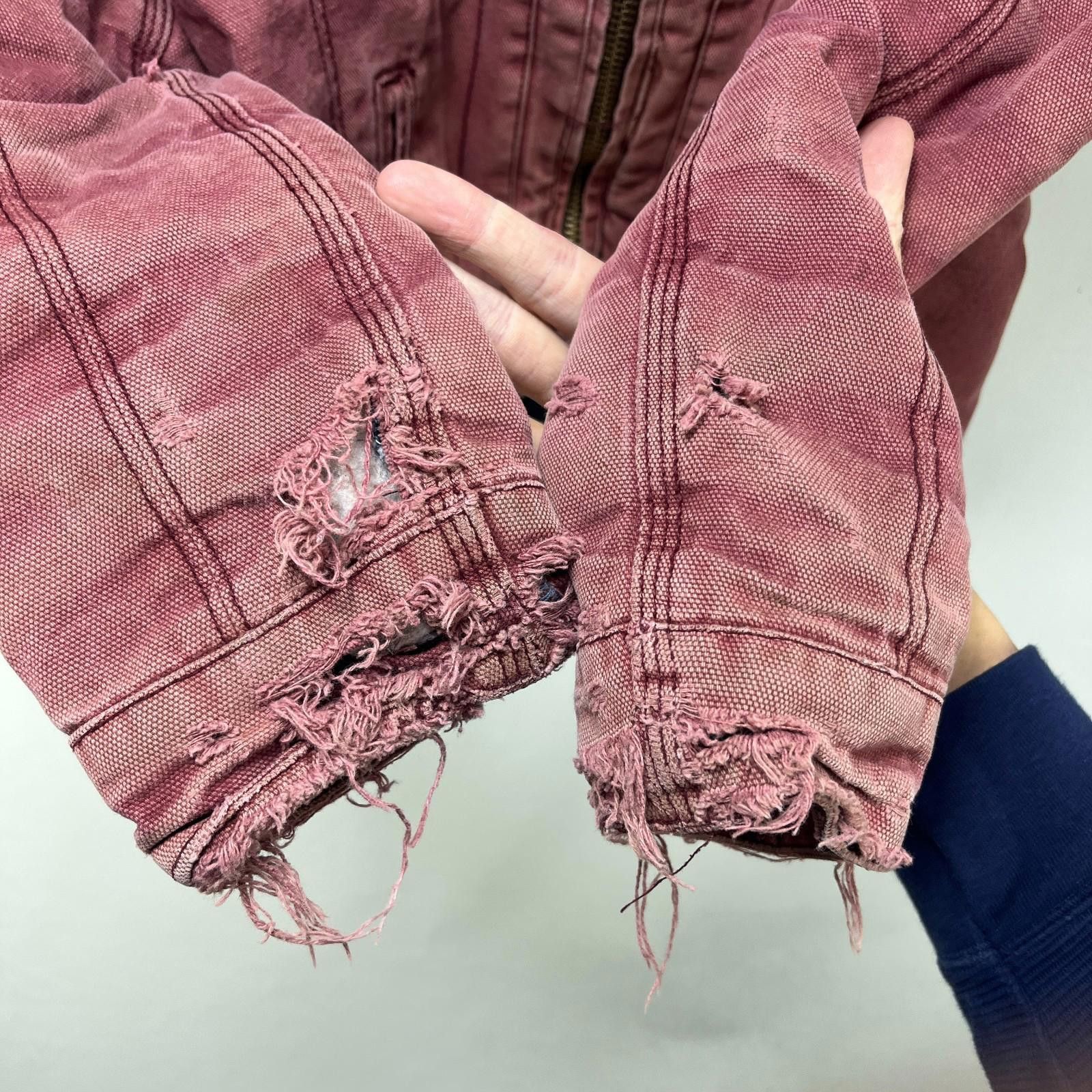 Dickies Vintage Dickies Hooded Sherpa Jacket Womens 9 Salmon Size M / US 6-8 / IT 42-44 - 7 Thumbnail