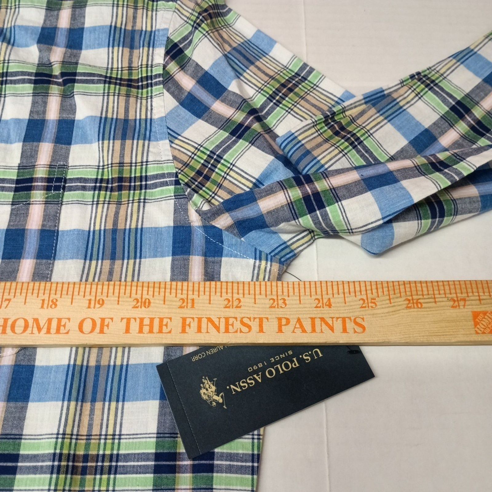 U.S. Polo Assn. U.S. Polo Assn. Button Woven Shirt Men's M Multicolor Plaid Size US M / EU 48-50 / 2 - 6 Thumbnail