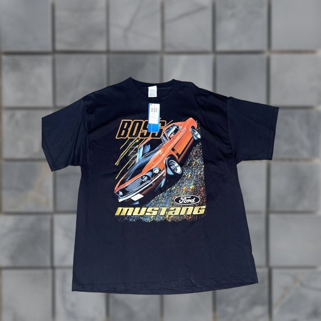 Ford VINTAGE Ford Mustang Boss T-Shirt Black XL Mens BNWT Regular T-Shirt Size US XL / EU 56 / 4 - 1 Thumbnail