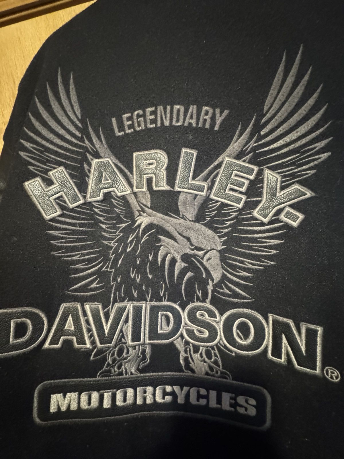 Harley Davidson × Vintage 2007 Harley Davidson Varsity Jacket XXXL Size US XXL / EU 58 / 5 - 4 Thumbnail