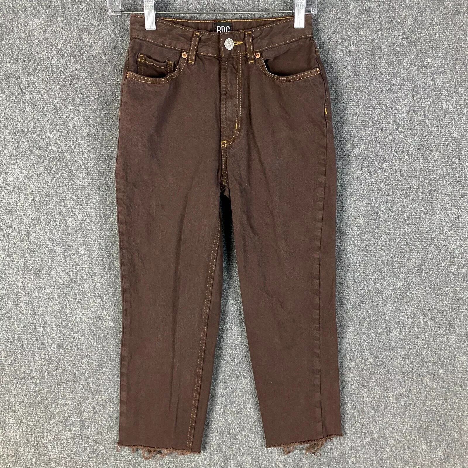 Bdg BDG Mom Capris Jeans Women's 24 Denim Cotton Zipper Fly Size 24" / US 00 / IT 34 - 1 Thumbnail