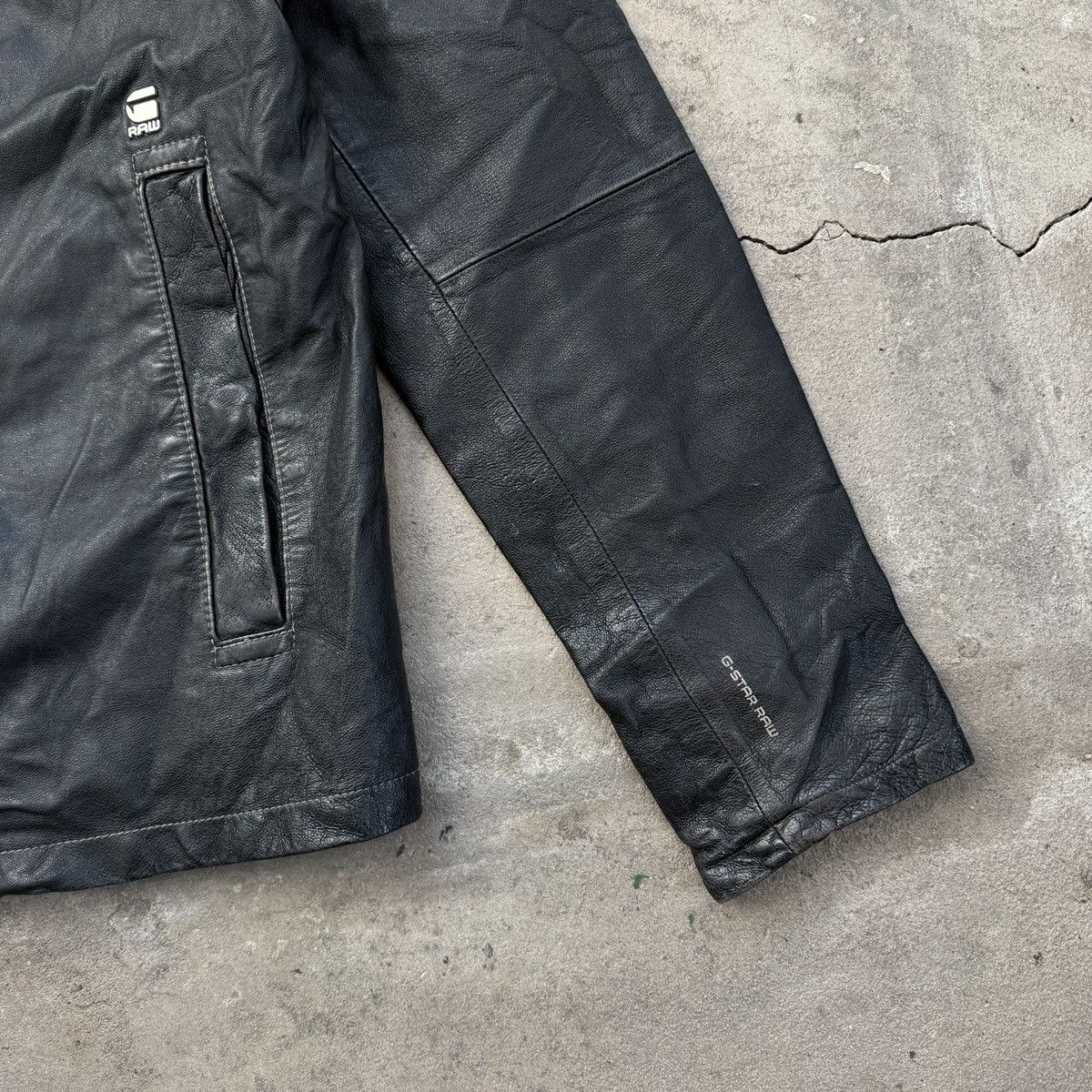G-Star G-Star Raw Engineered Leather Zip Jacket Size US M / EU 48-50 / 2 - 6 Thumbnail