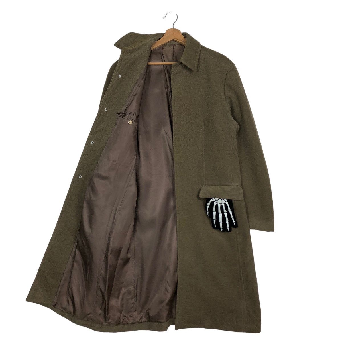 Comme Ca Ism 🔥Rich Brown - Fly Coat Herringbone Wool Jacket Issey Miyake Size US M / EU 48-50 / 2 - 9 Thumbnail