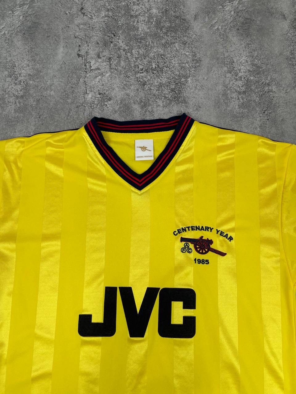 Other Arsenal Heritage Men Away Football Jersey JVC 1985 Yellow Size US M / EU 48-50 / 2 - 2 Thumbnail