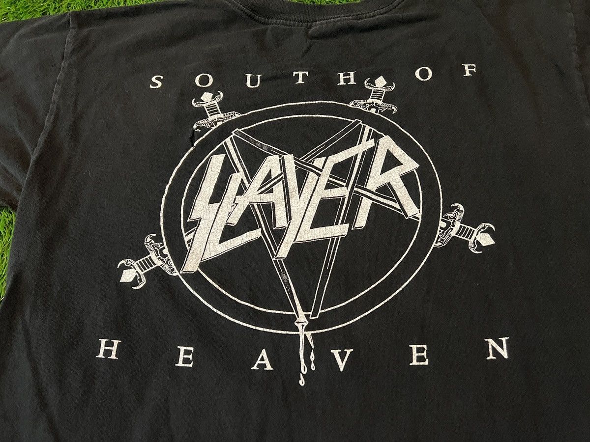 Slayer Vintage 90s Slayer South of Heaven Skull Shirt Double-Sided Size US M / EU 48-50 / 2 - 6 Thumbnail