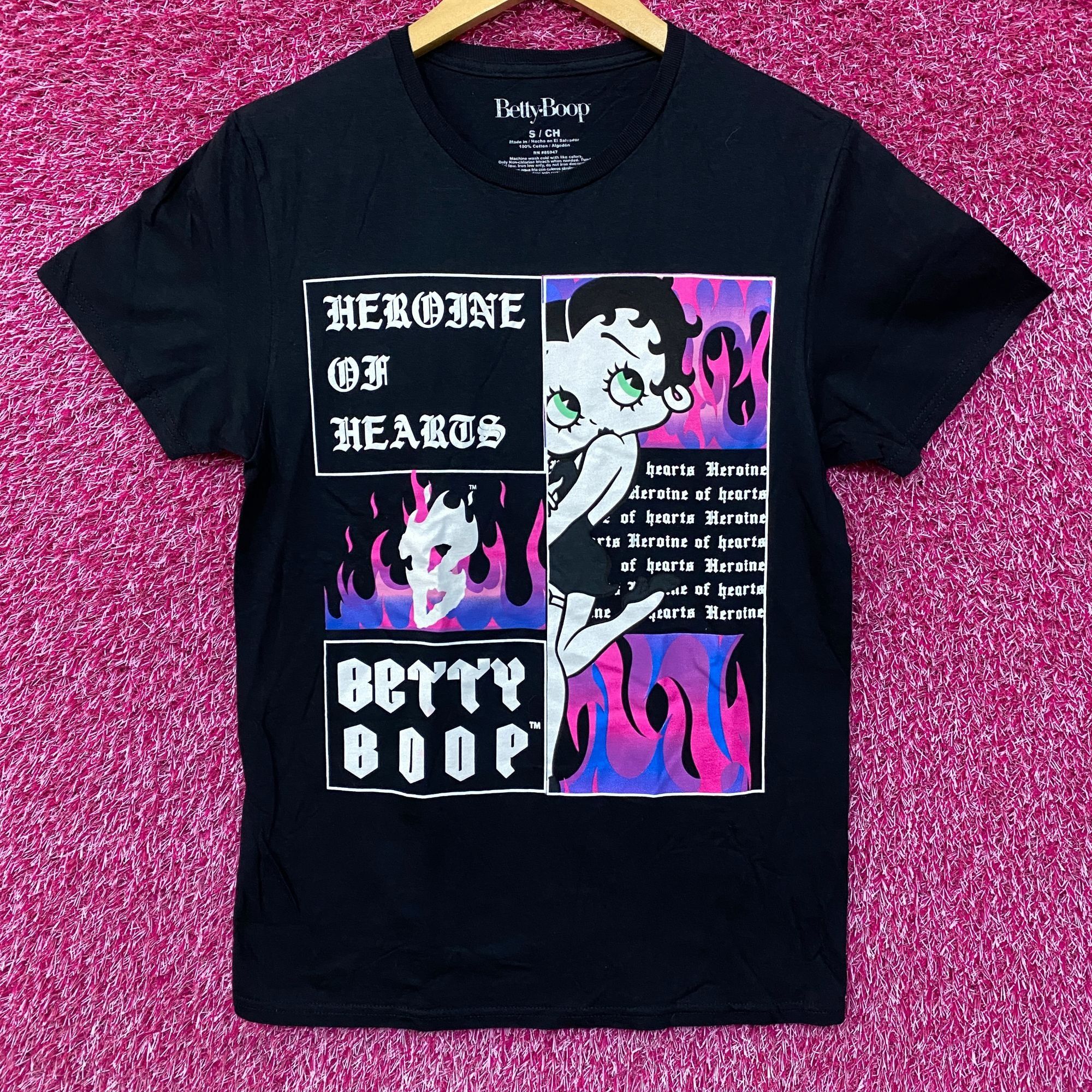 Other Betty Boop Heroine Of Hearts Graphic Design T-Shirt Small Size US S / EU 44-46 / 1 - 1 Thumbnail