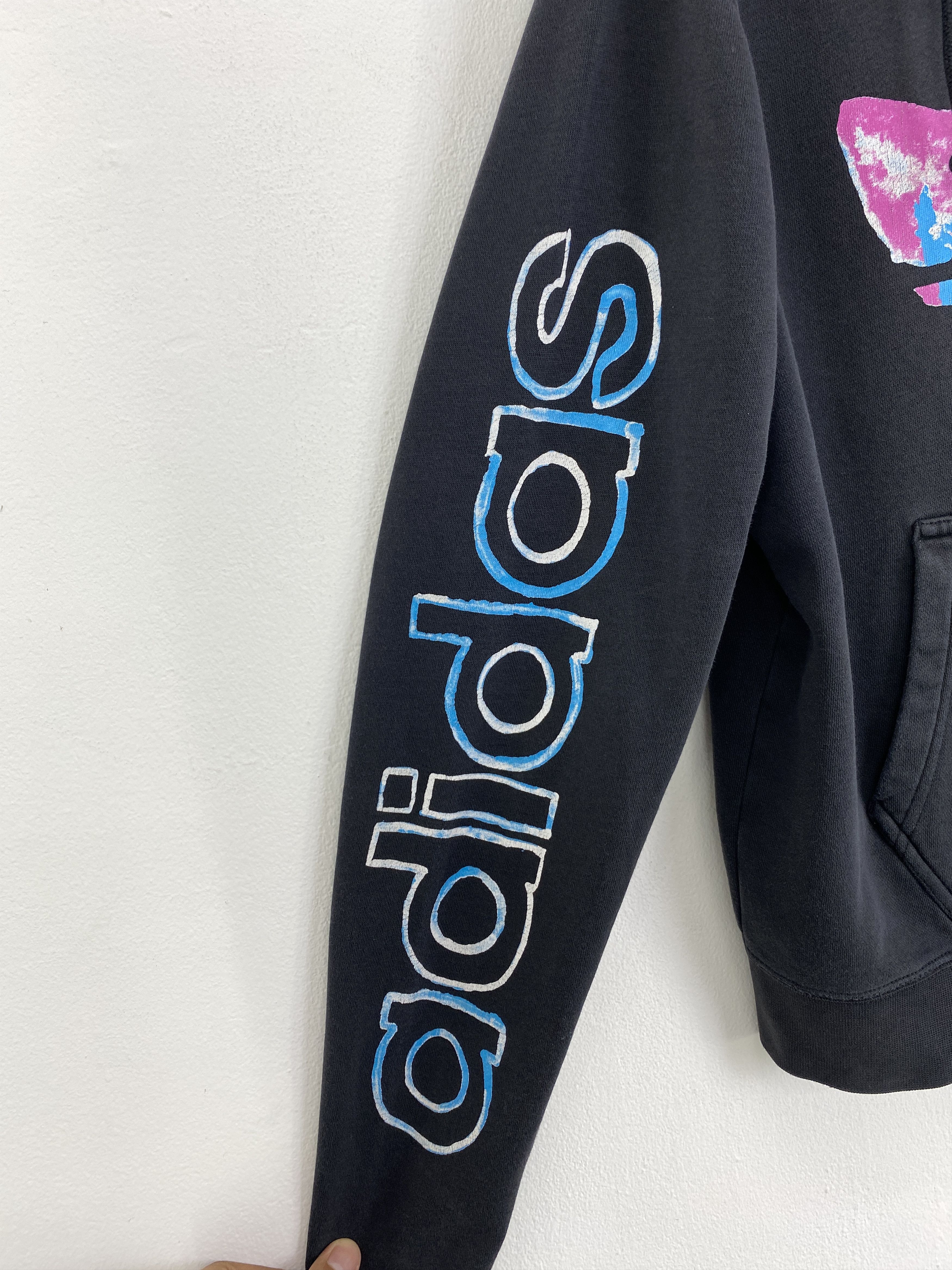Adidas Vintage Adidas Big Logo Pullover Hoodie SH0149 Size US L / EU 52-54 / 3 - 9 Thumbnail