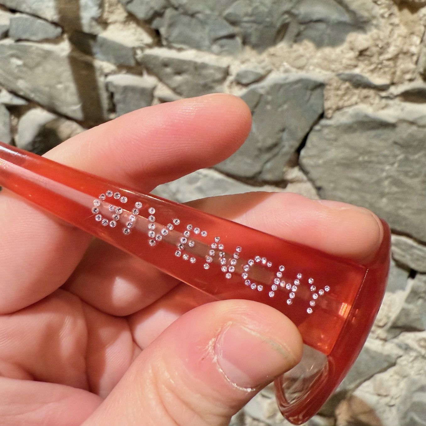 Givenchy Givenchy SGV 616S Pink Crystal Logo Sunglasses Size ONE SIZE - 11 Thumbnail
