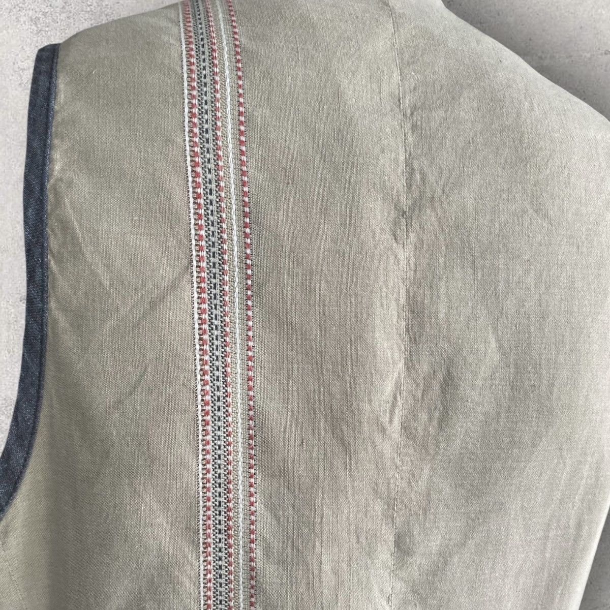 Dries Van Noten Vintage 90’s Linen Gilet Size US M / EU 48-50 / 2 - 6 Thumbnail