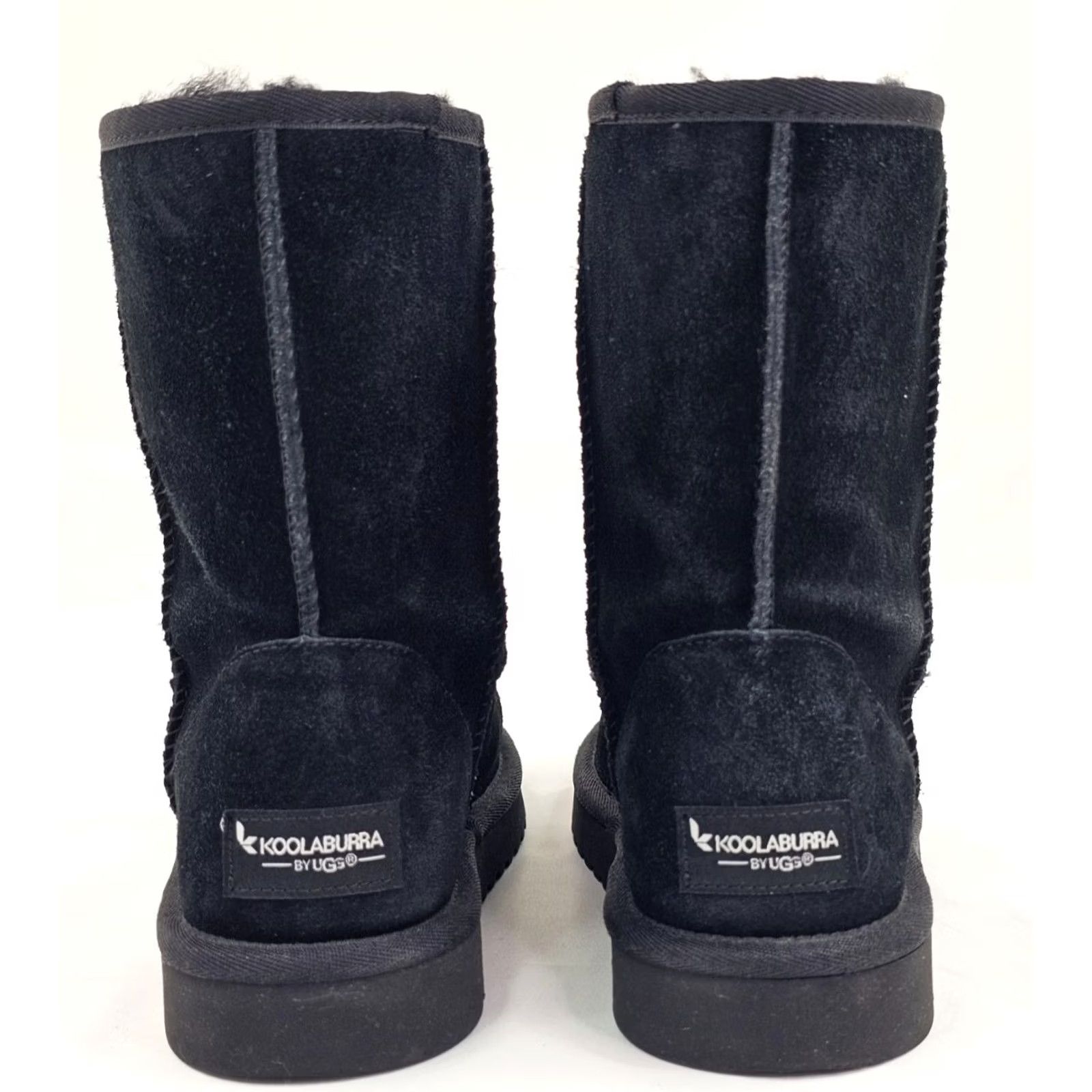 Vintage Koolaburra By UGG Koola Classic Boots Women 7 Black Suede Sherpa Lined 1017090 Size US 7 / IT 37 - 7 Thumbnail
